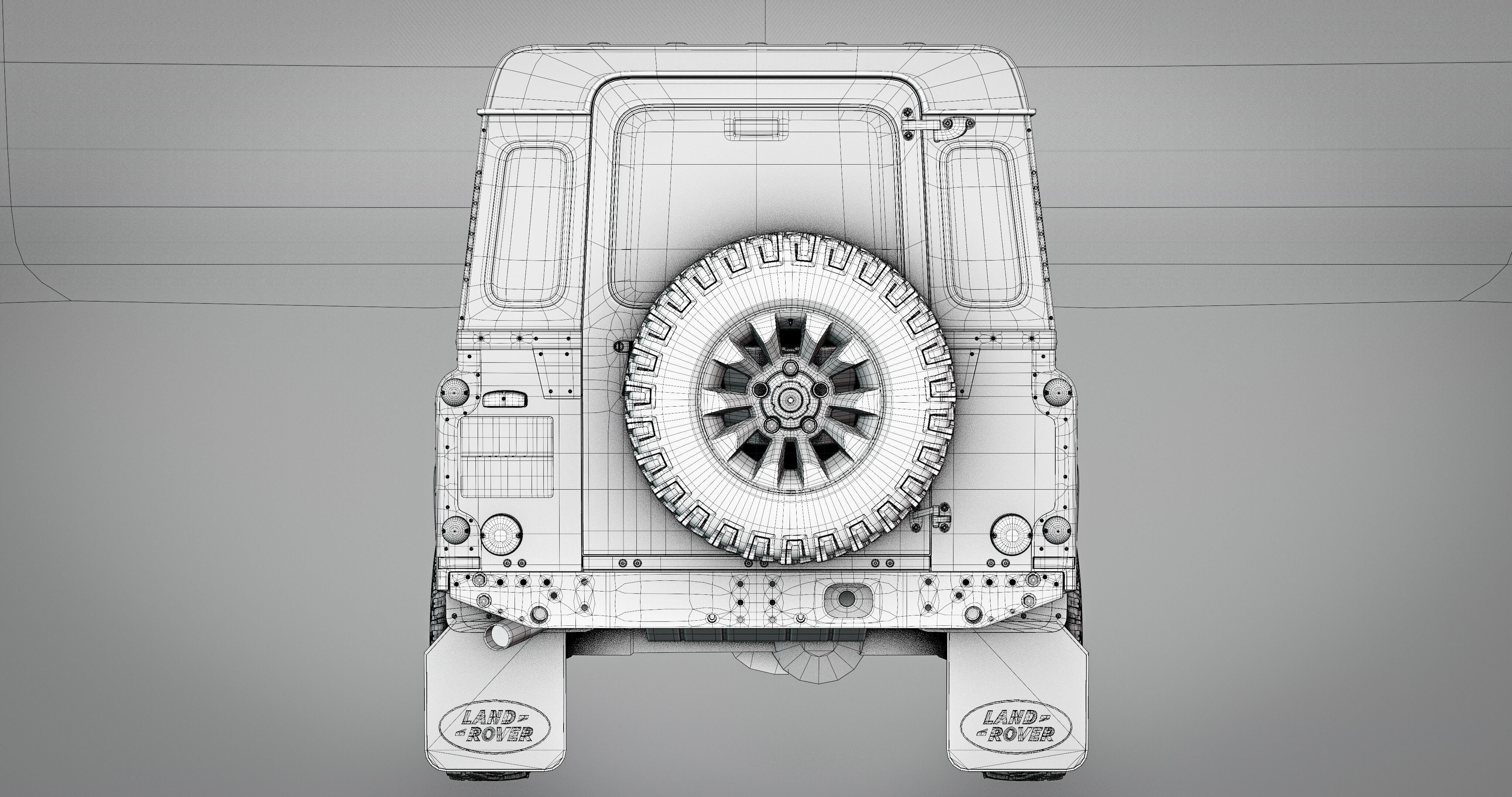 Land Rover Defender Works 110 2018 3D model_32