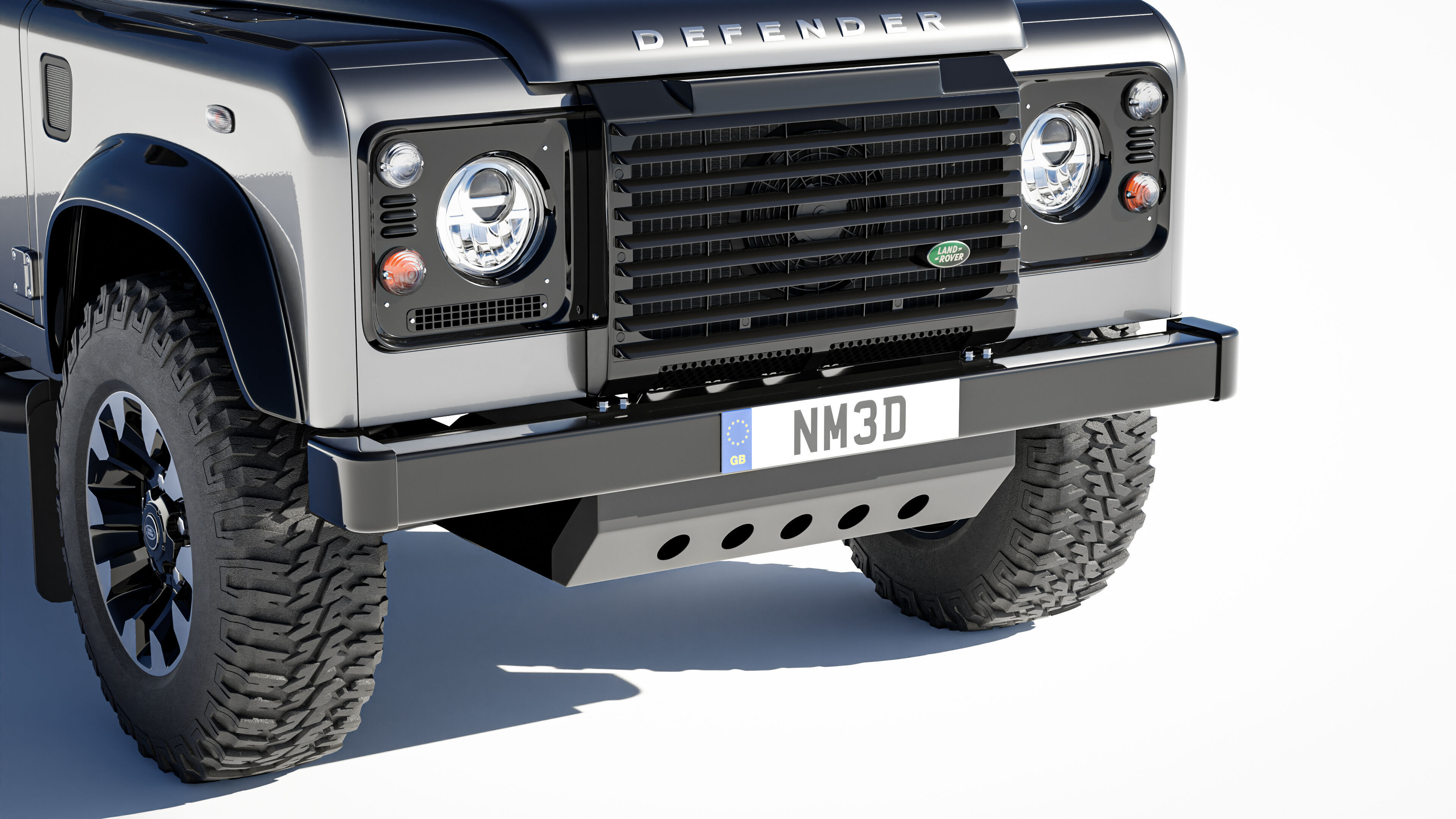 Land Rover Defender Works 110 2018 3D model_5