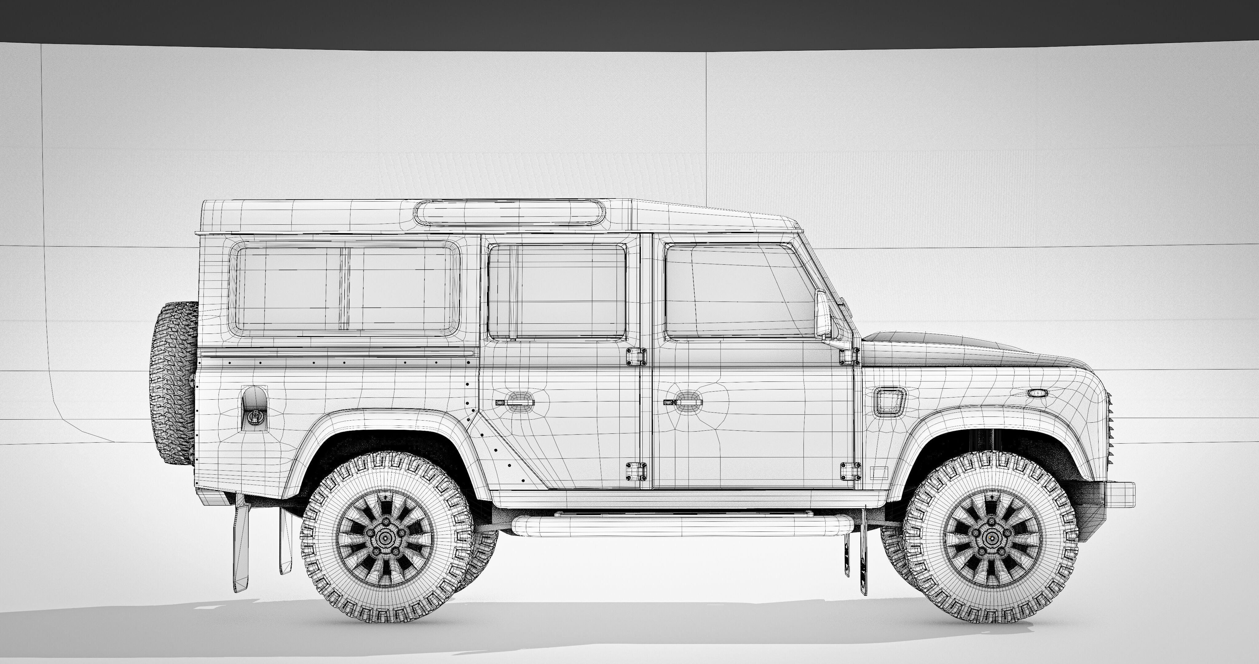 Land Rover Defender Works 110 2018 3D model_28