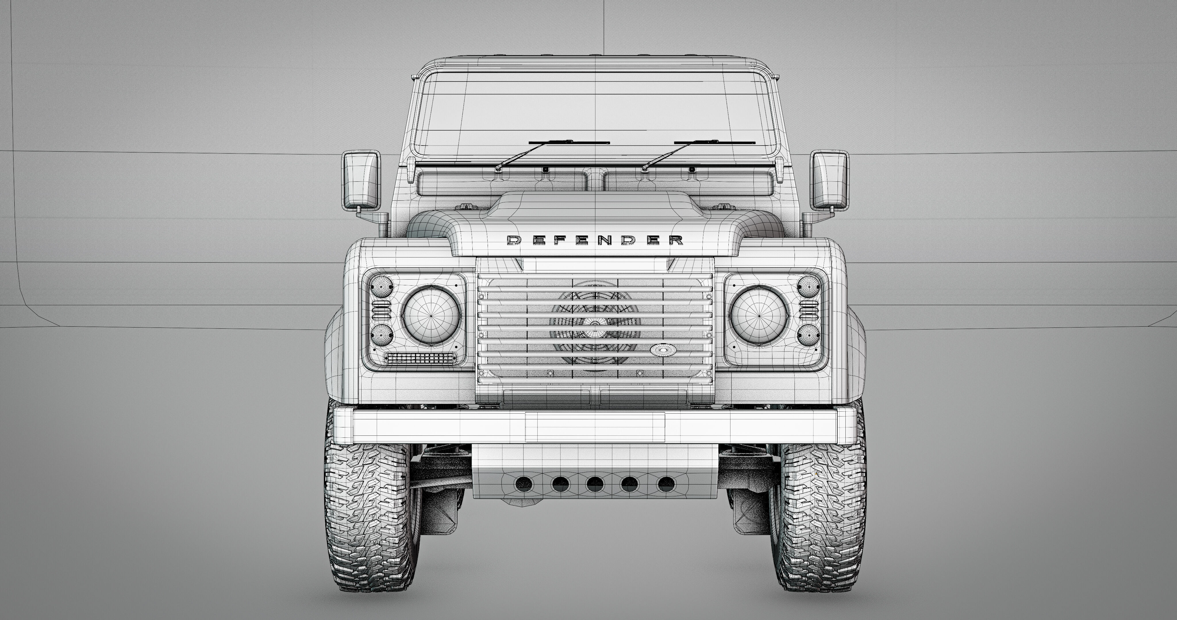 Land Rover Defender Works 110 2018 3D model_31