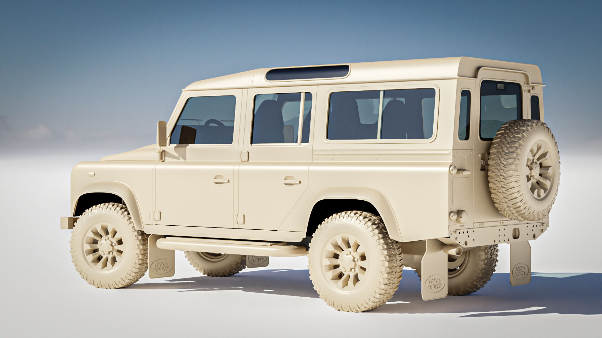 Land Rover Defender Works 110 2018 3D model_24