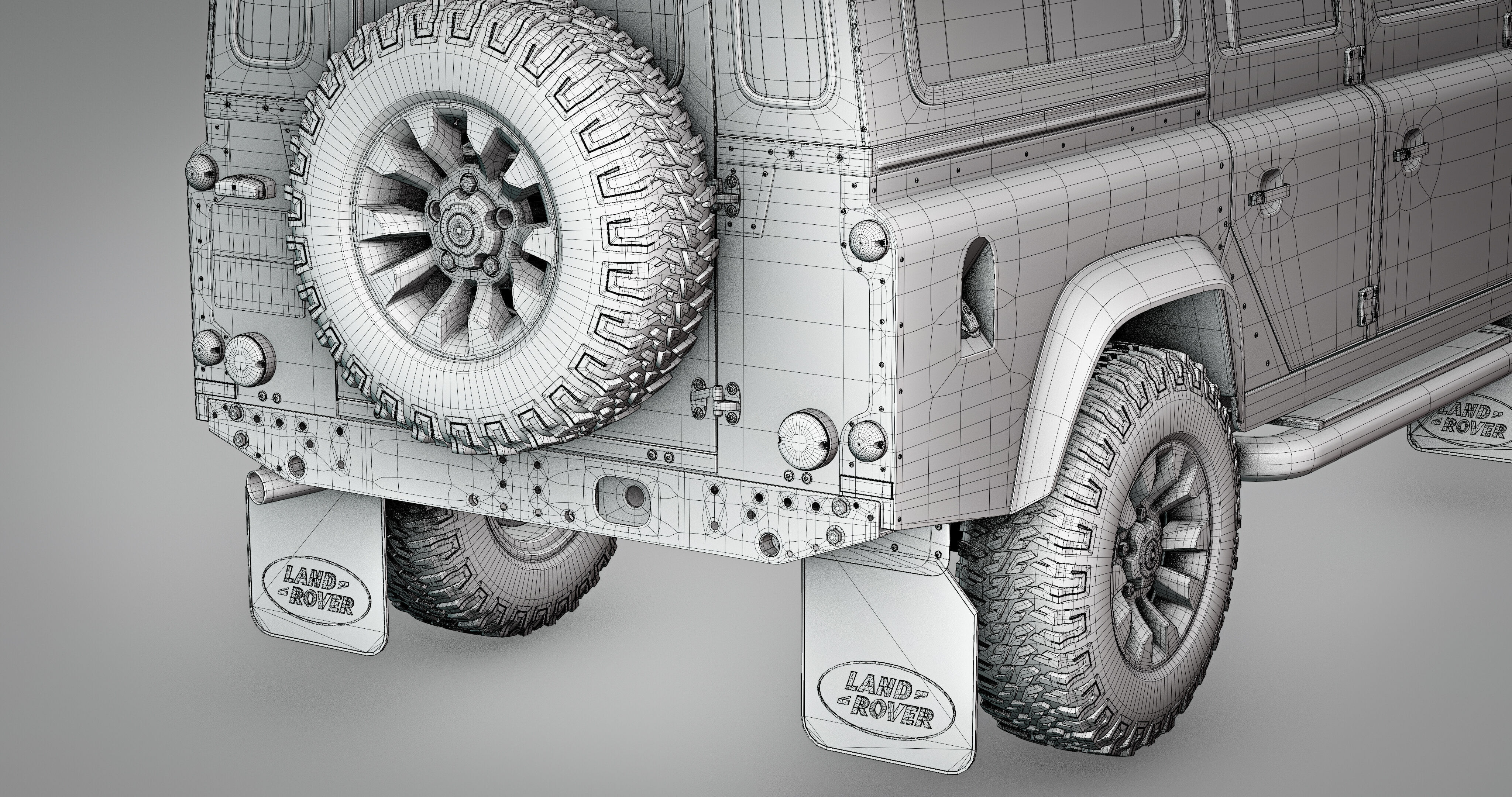 Land Rover Defender Works 110 2018 3D model_30