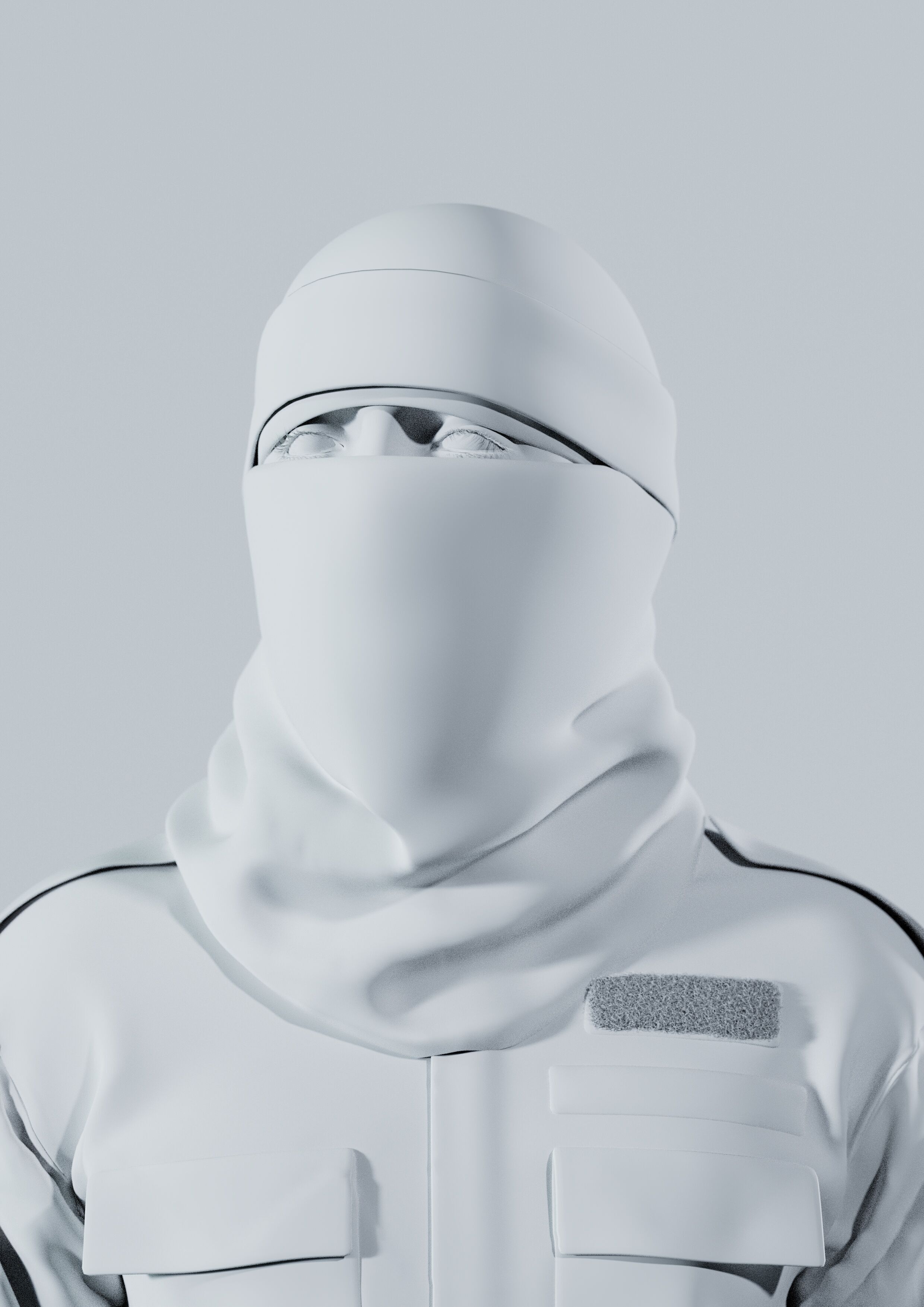 Abu Obaida - Al qassam - Palestinian resistance  Free 3D model_4