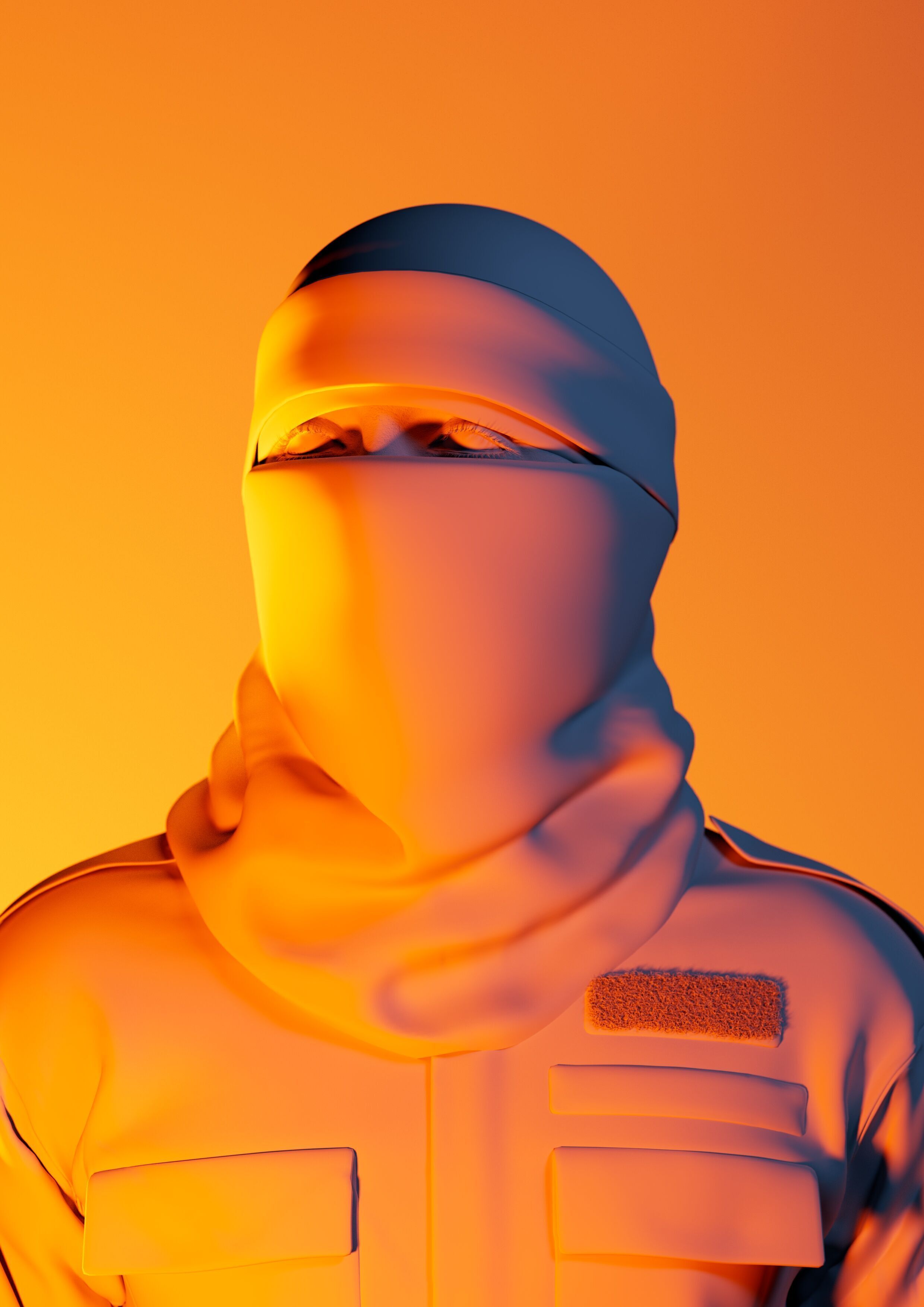 Abu Obaida - Al qassam - Palestinian resistance  Free 3D model_3