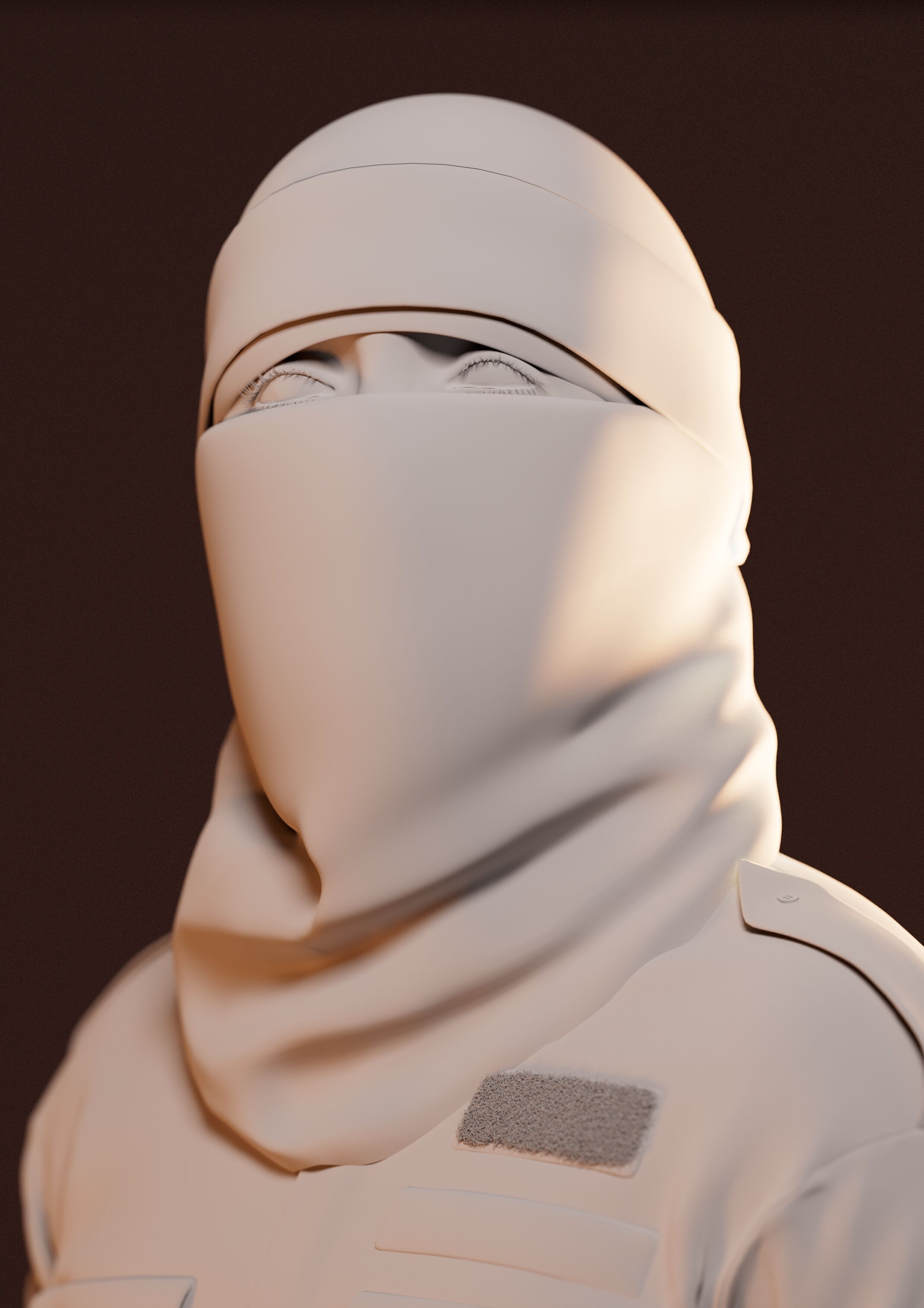 Abu Obaida - Al qassam - Palestinian resistance  Free 3D model_2