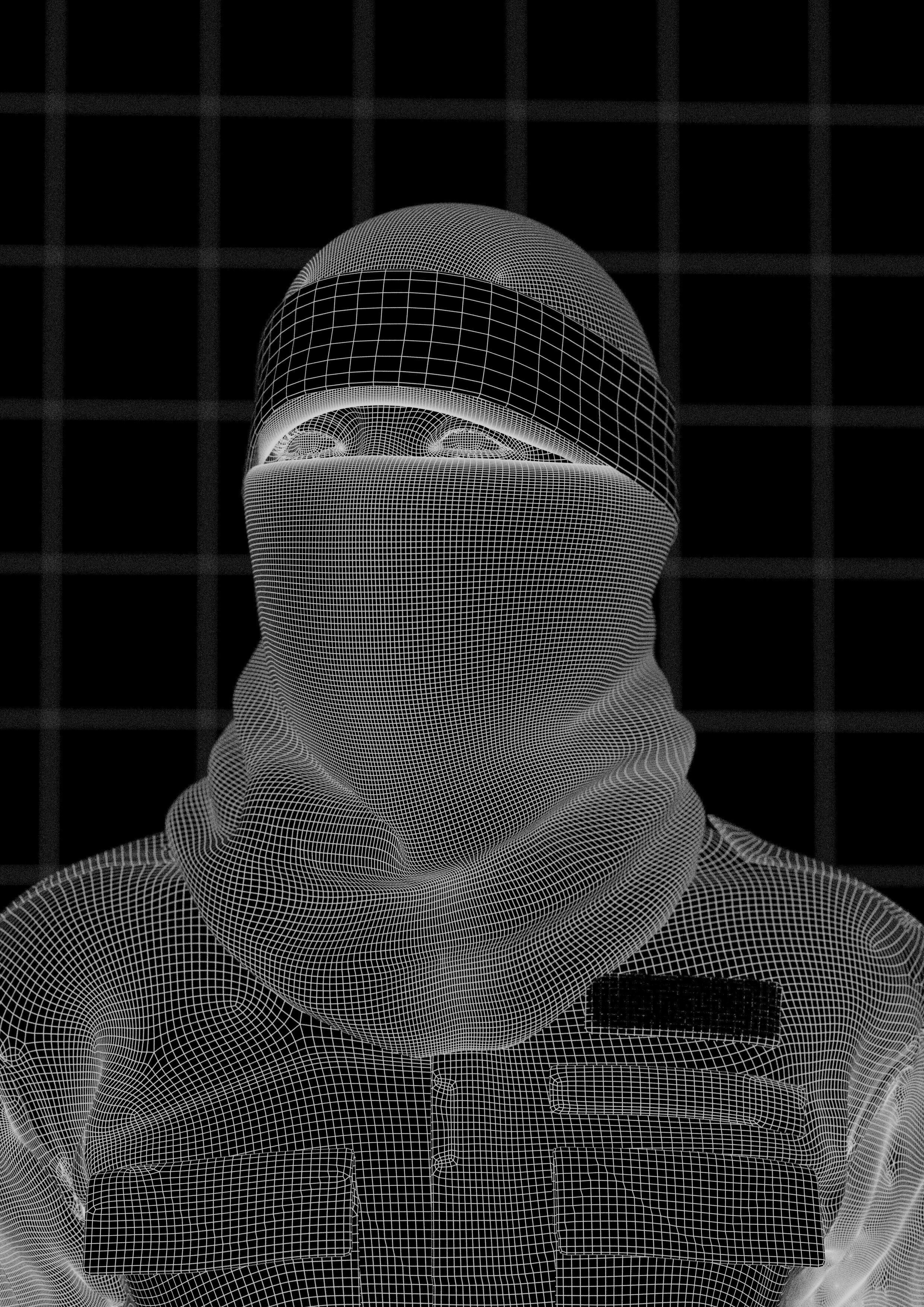 Abu Obaida - Al qassam - Palestinian resistance  Free 3D model_5