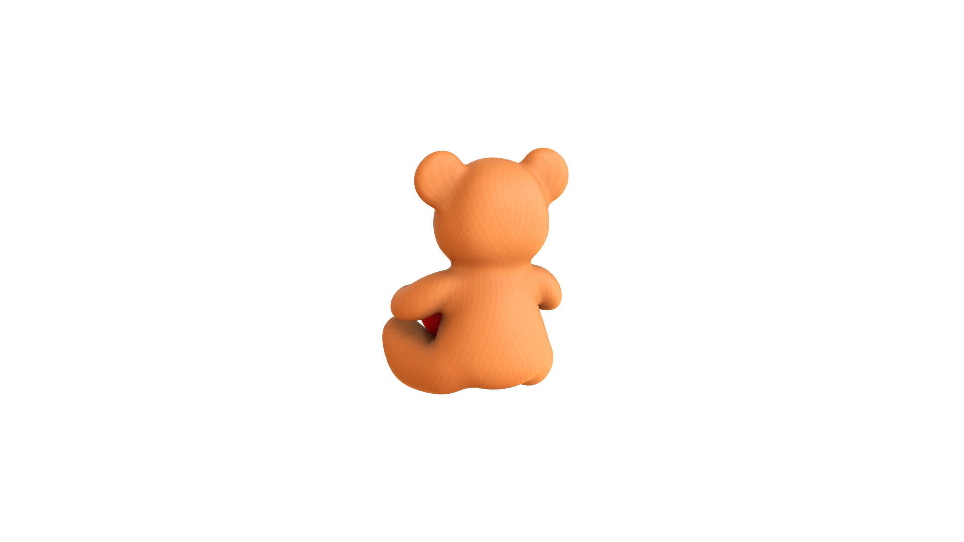 Valentines Day Teddy Bear With Heart  3D model_14