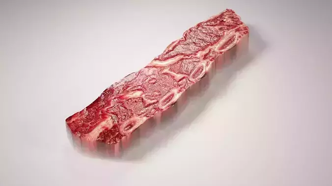 A Short Rib Steak Low-poly 3D model