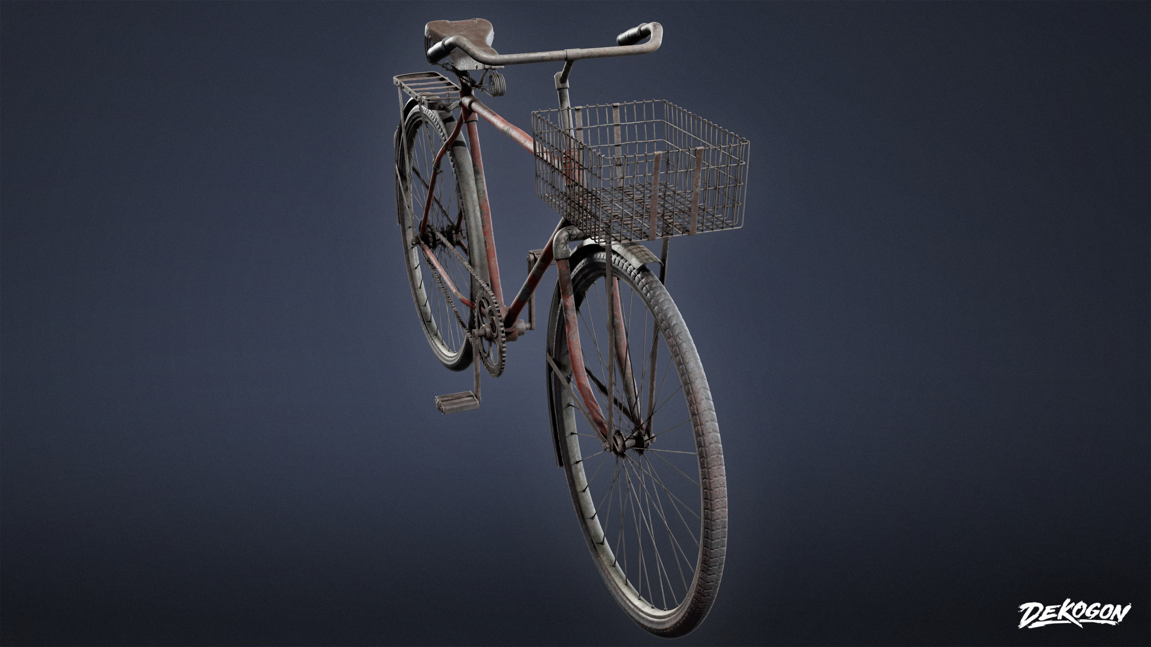 VEHICLES - Bicycle 02 - LOW POLY Low-poly 3D model_2