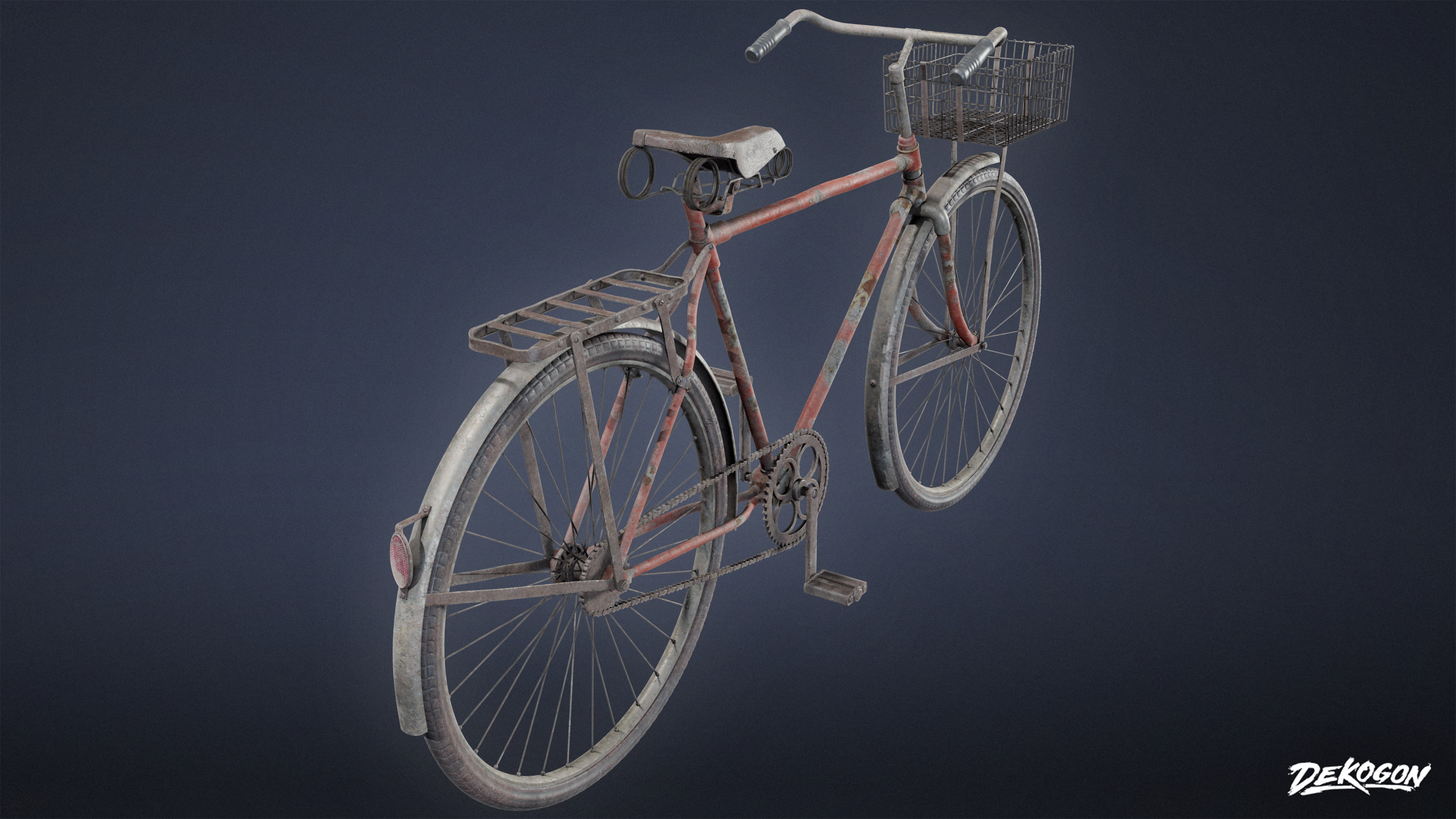 VEHICLES - Bicycle 02 - LOW POLY Low-poly 3D model_3