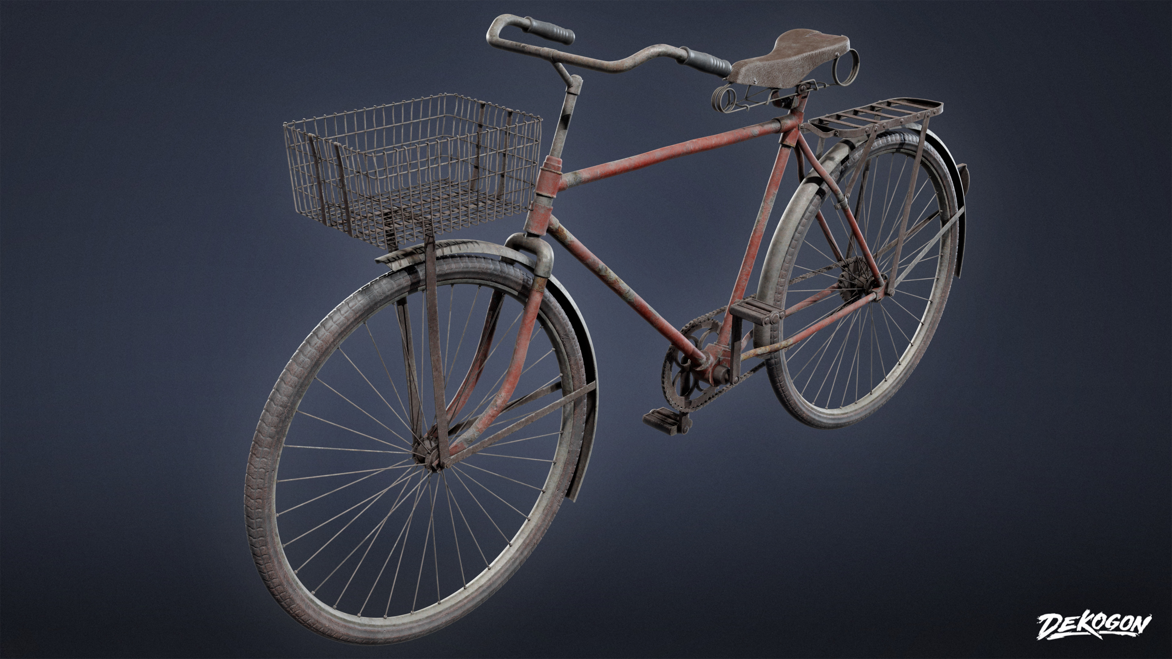 VEHICLES - Bicycle 02 - LOW POLY Low-poly 3D model_1