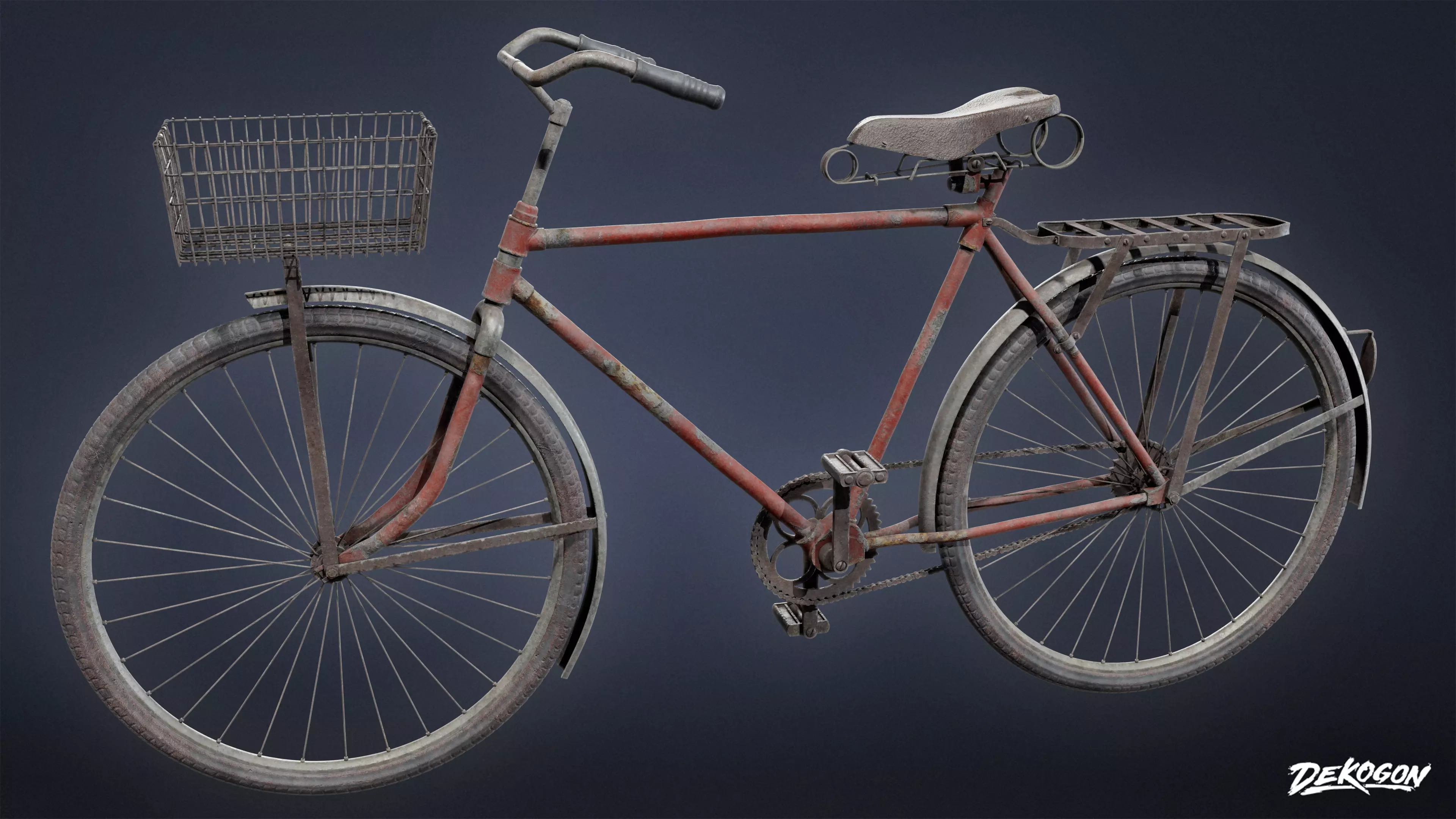 VEHICLES - Bicycle 02 - LOW POLY Low-poly 3D model_0