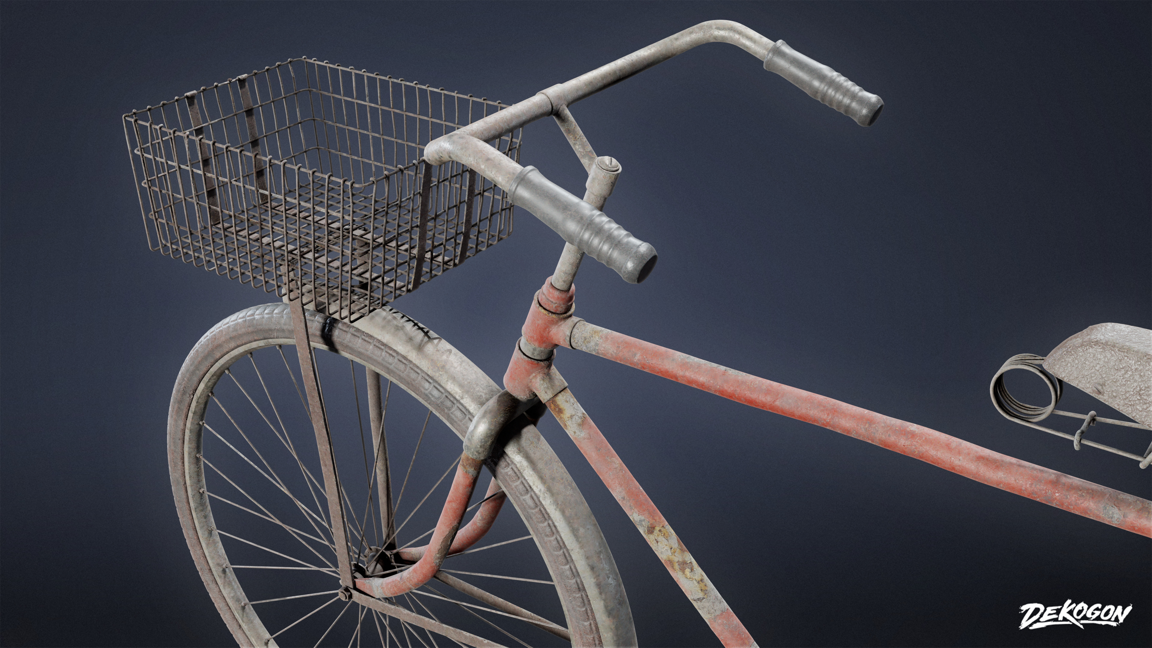 VEHICLES - Bicycle 02 - LOW POLY Low-poly 3D model_6