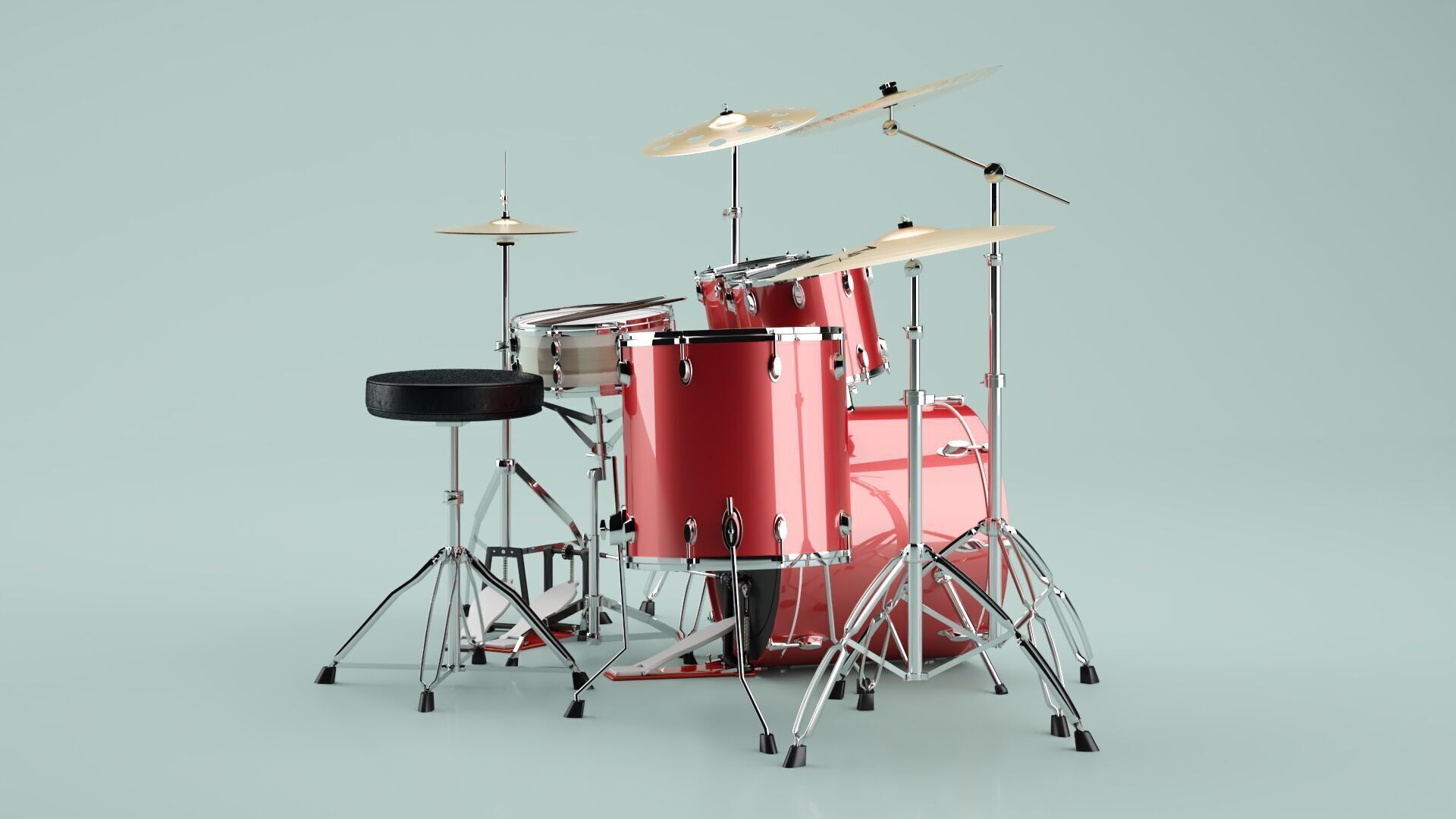 Drums 3D model_4