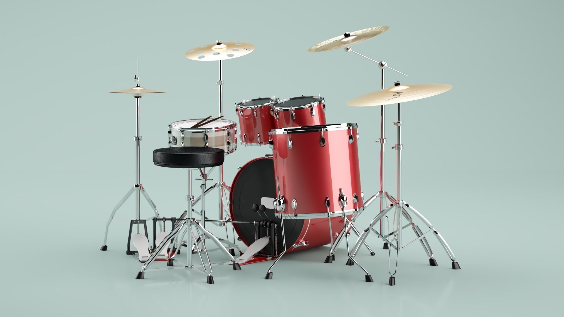 Drums 3D model_5