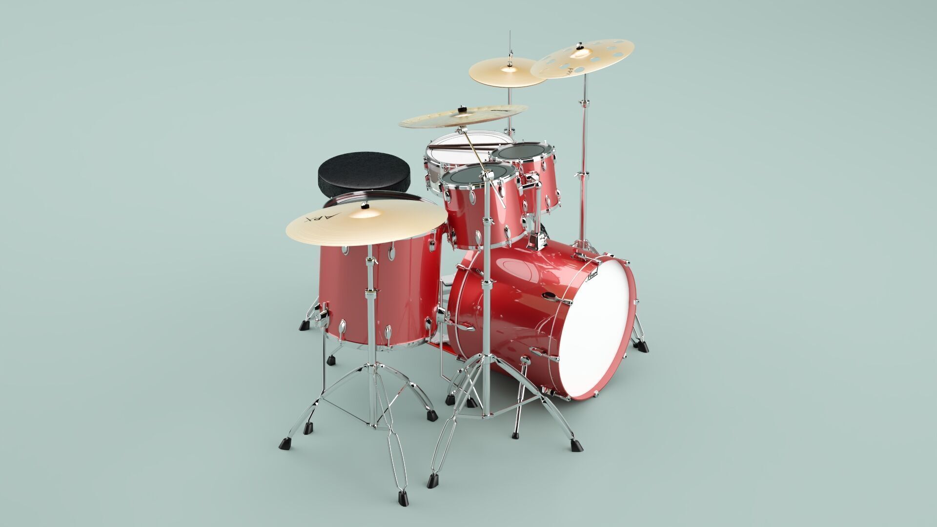 Drums 3D model_8