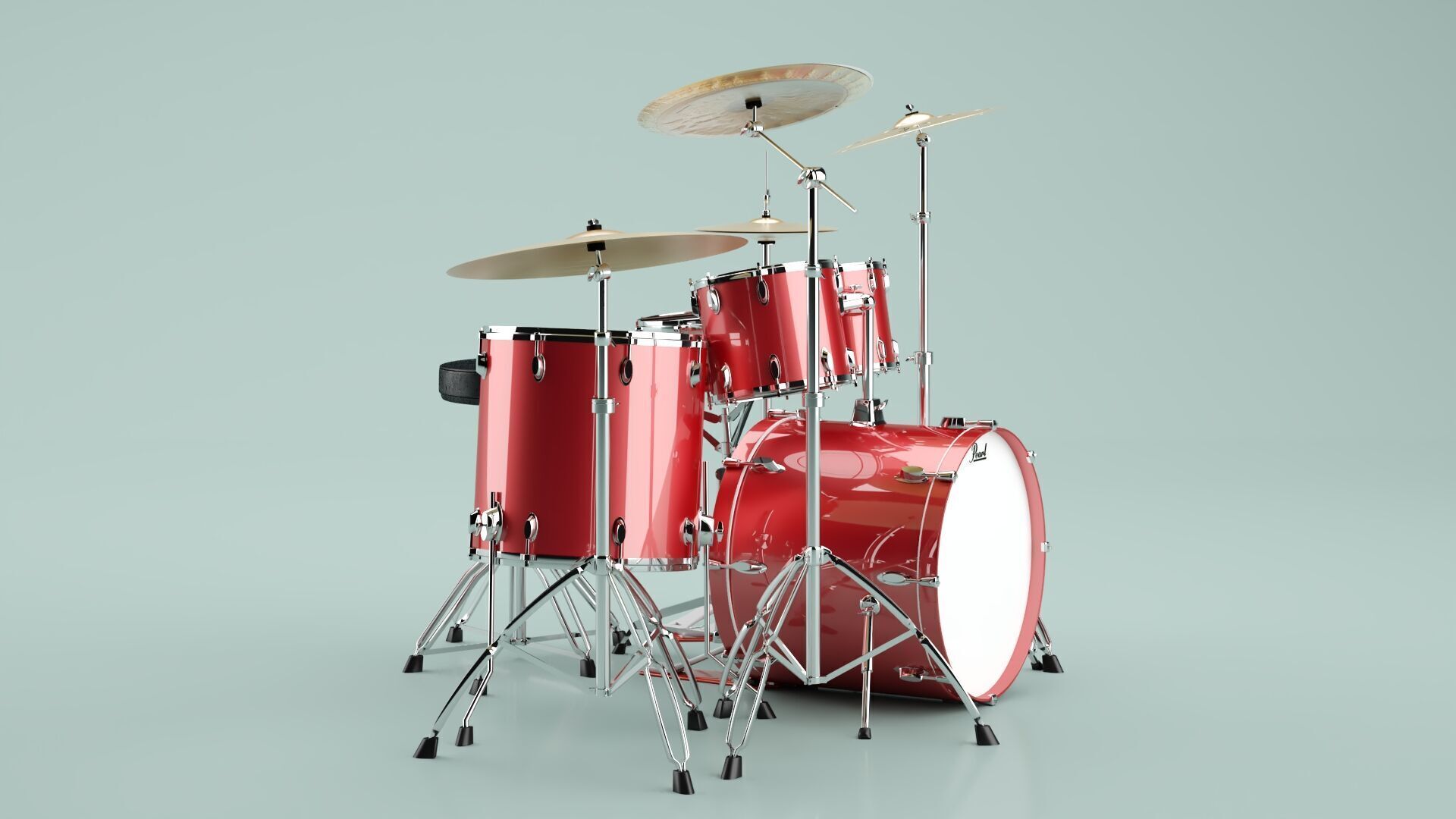 Drums 3D model_2