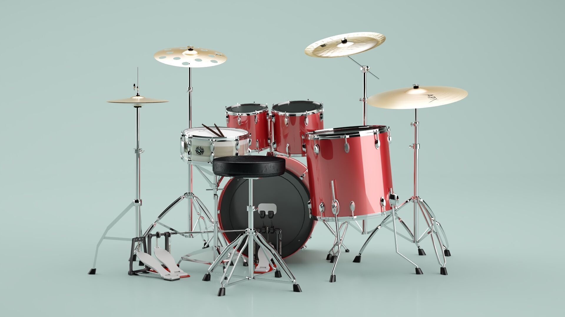 Drums 3D model_6