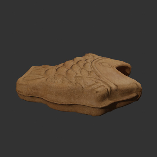 Taiyaki Low-poly 3D model_3