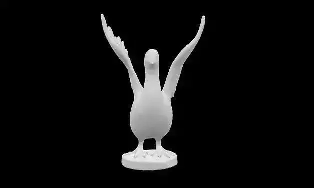 statue of a swan 3D print model