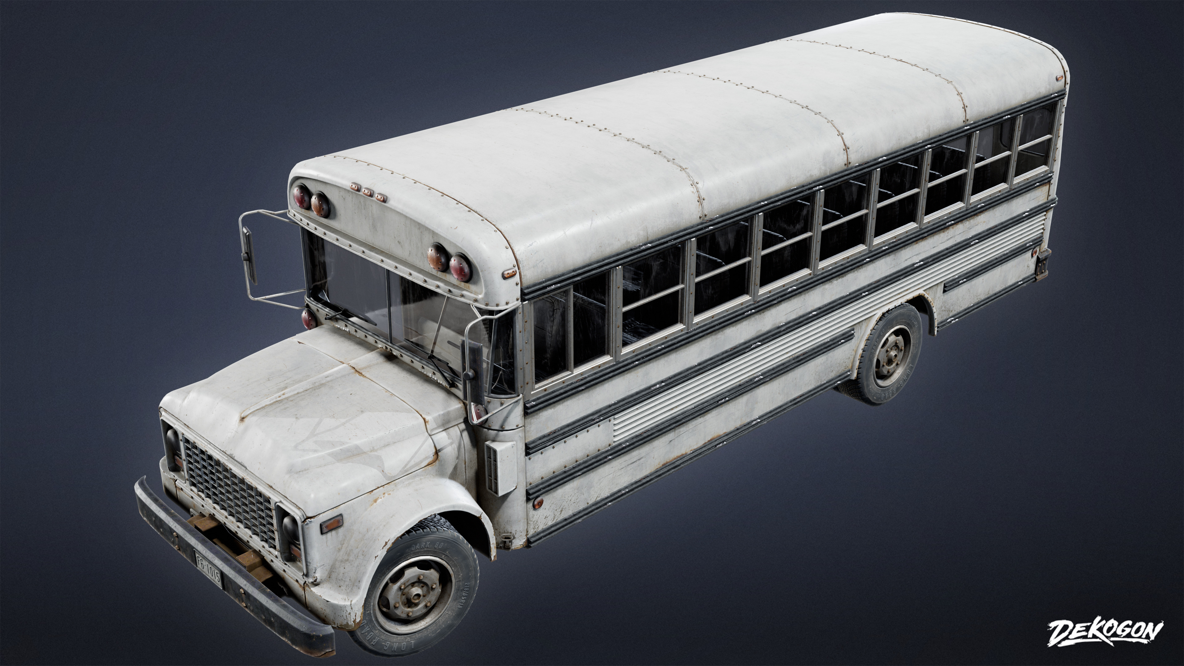 VEHICLES - Bus 01 - LOW POLY Low-poly 3D model_3