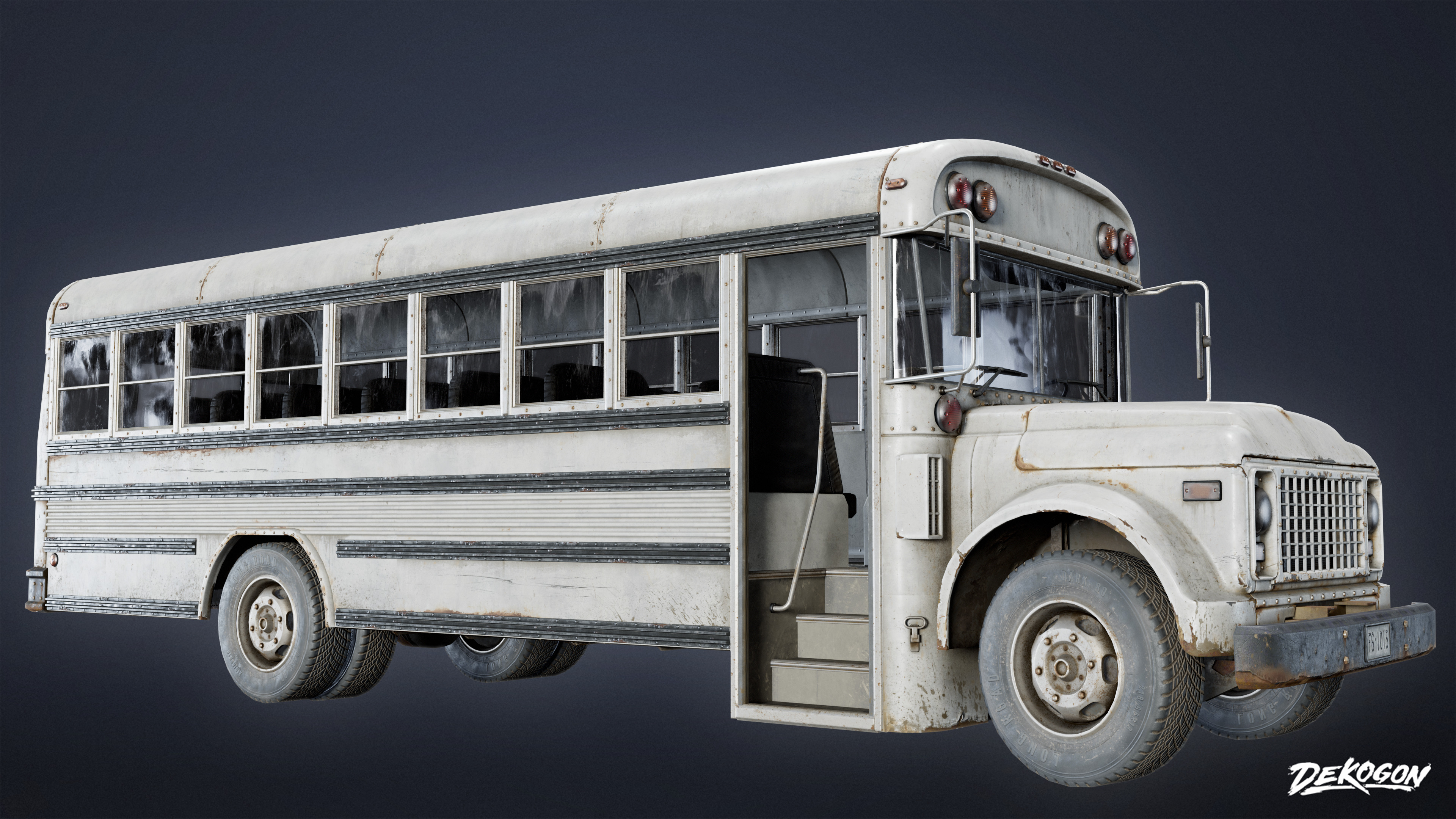 VEHICLES - Bus 01 - LOW POLY Low-poly 3D model_1