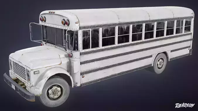 VEHICLES - Bus 01 - LOW POLY Low-poly 3D model