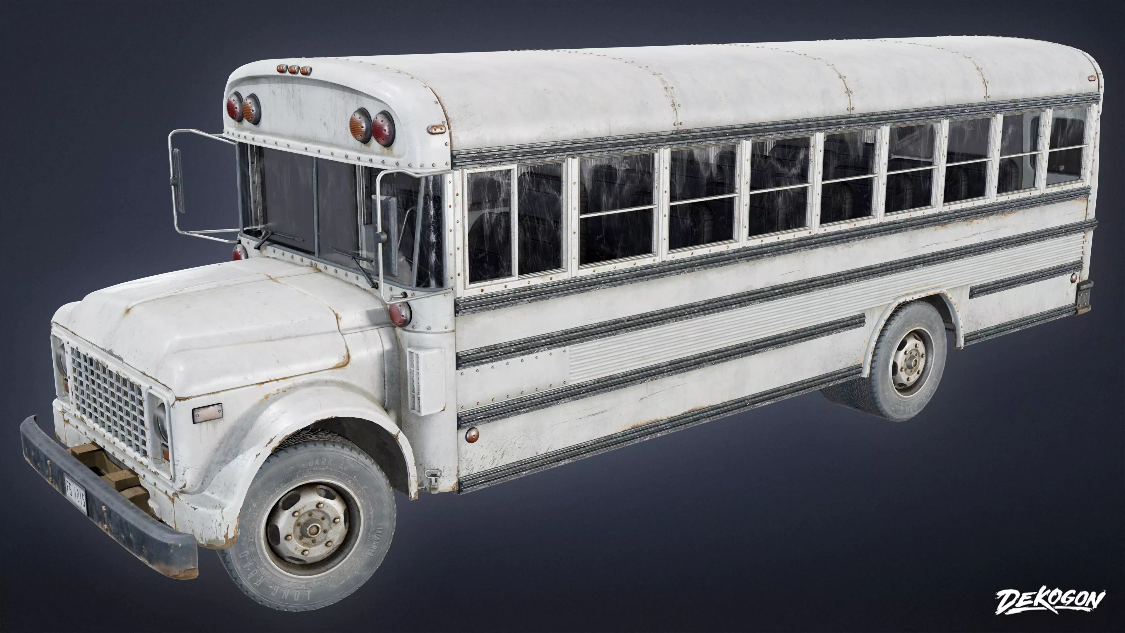 VEHICLES - Bus 01 - LOW POLY Low-poly 3D model_0