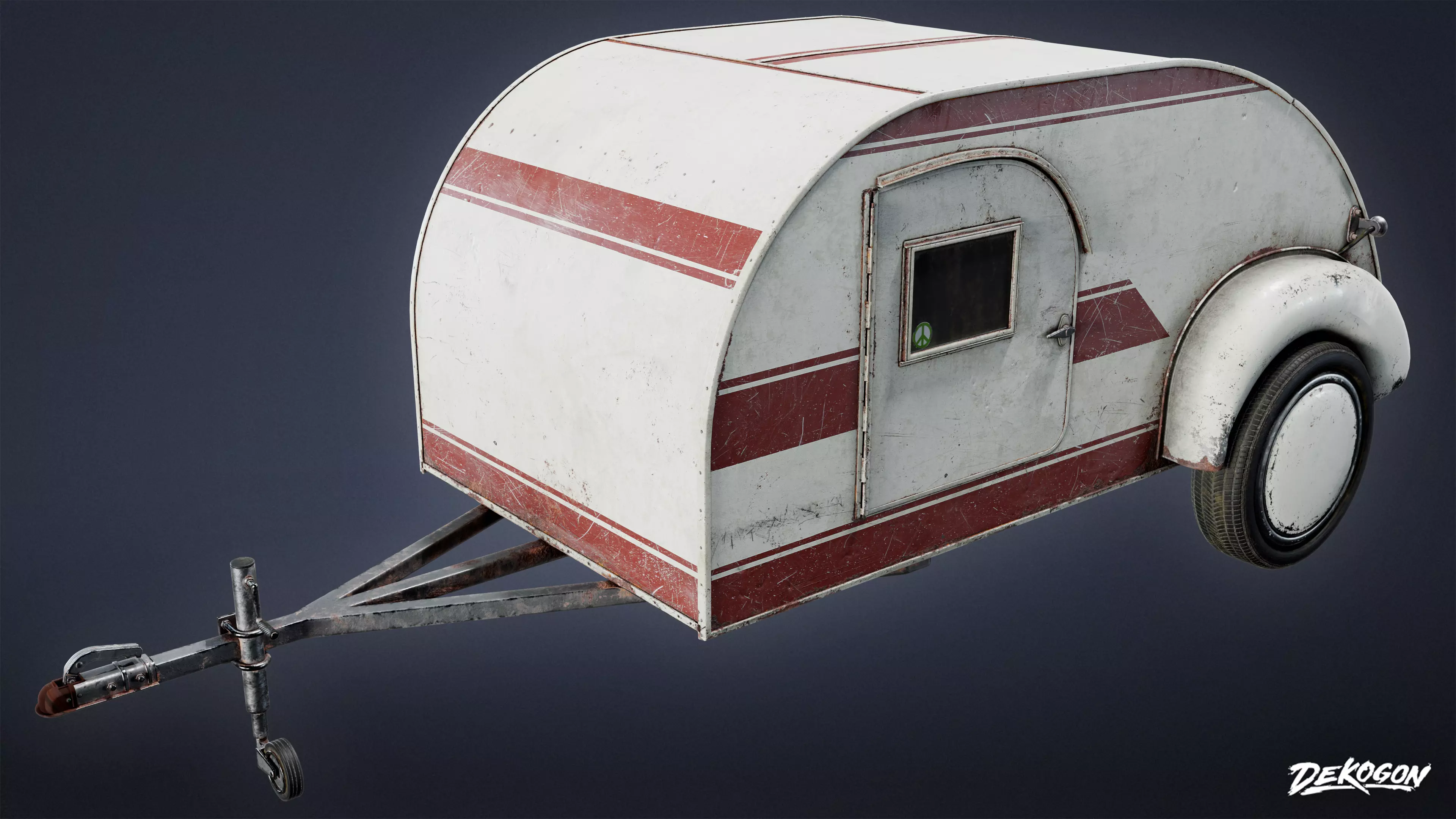 VEHICLES - Camper 01 - LOW POLY AND NANITE Low-poly 3D model_0