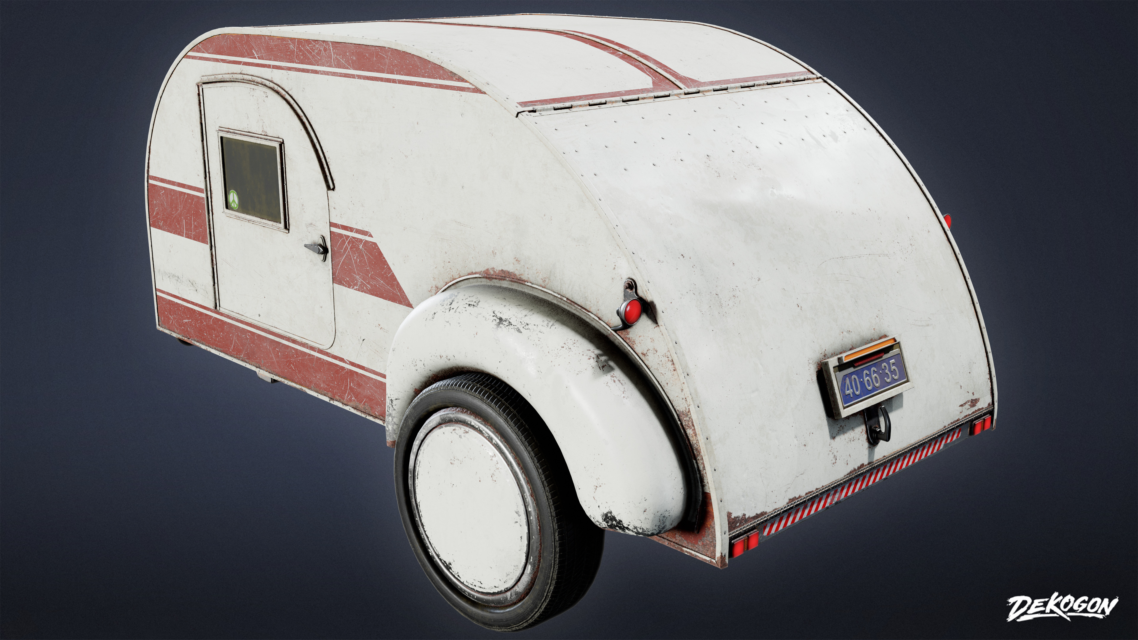 VEHICLES - Camper 01 - LOW POLY AND NANITE Low-poly 3D model_5