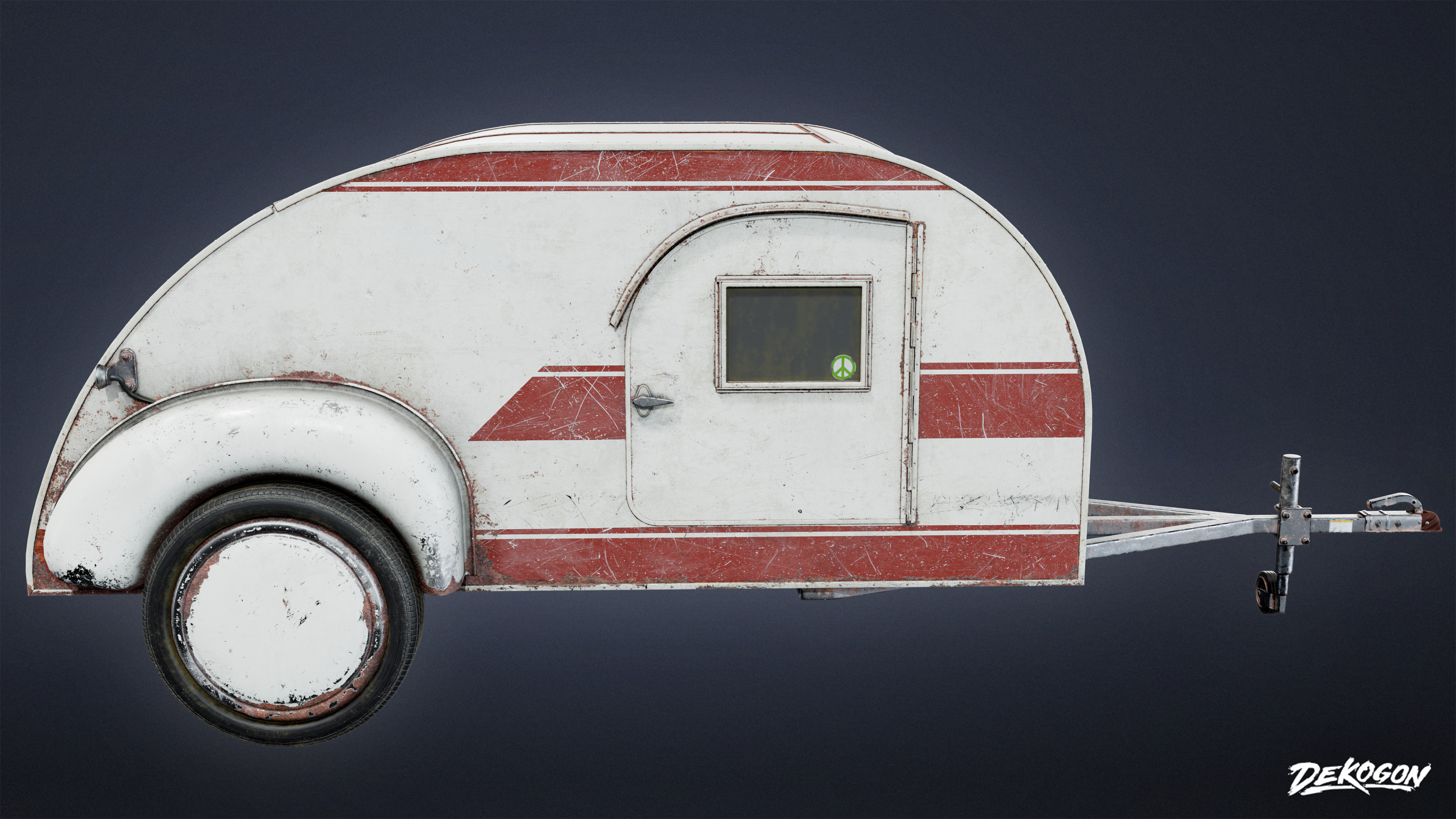 VEHICLES - Camper 01 - LOW POLY AND NANITE Low-poly 3D model_3