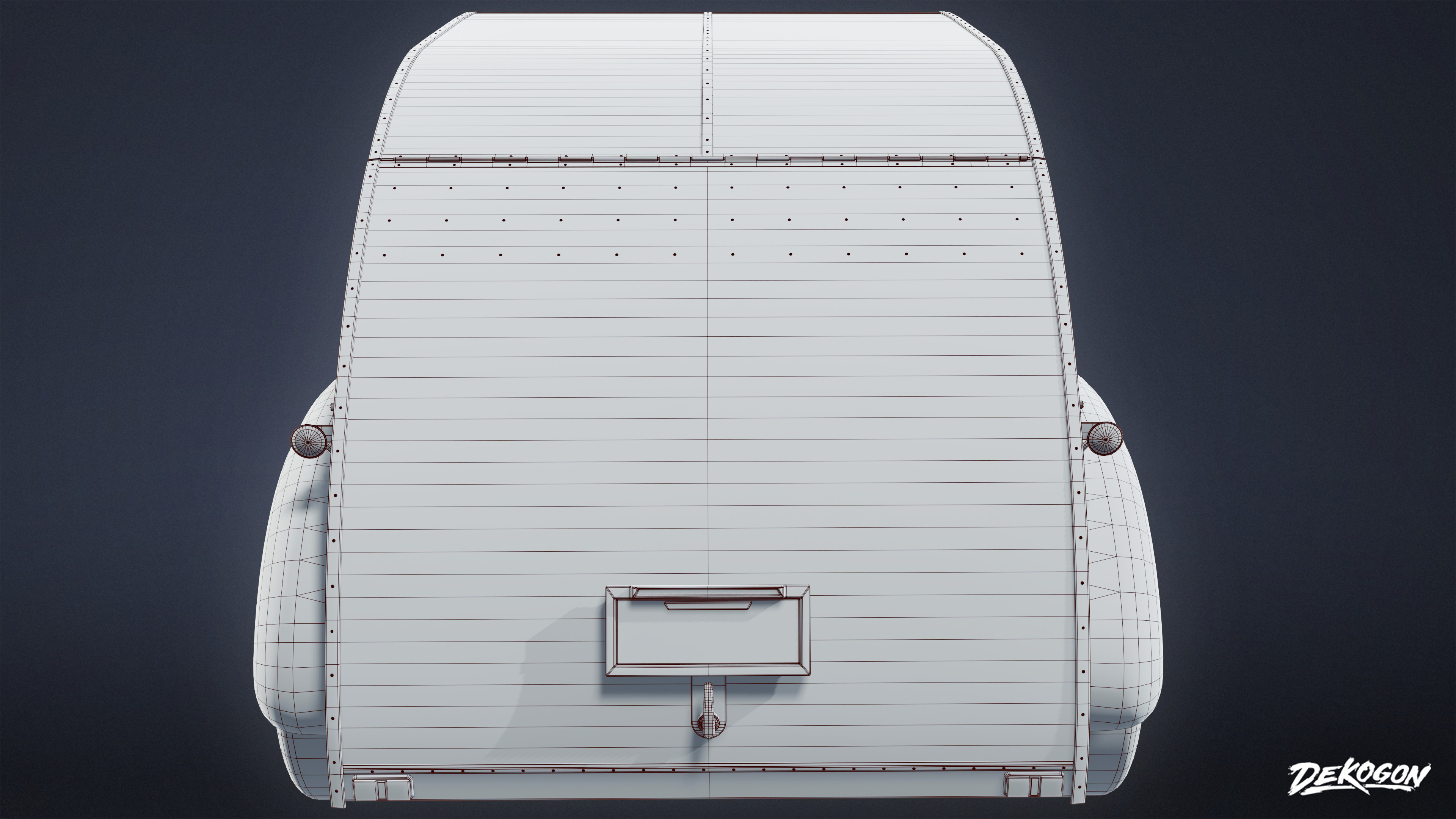 VEHICLES - Camper 01 - LOW POLY AND NANITE Low-poly 3D model_9