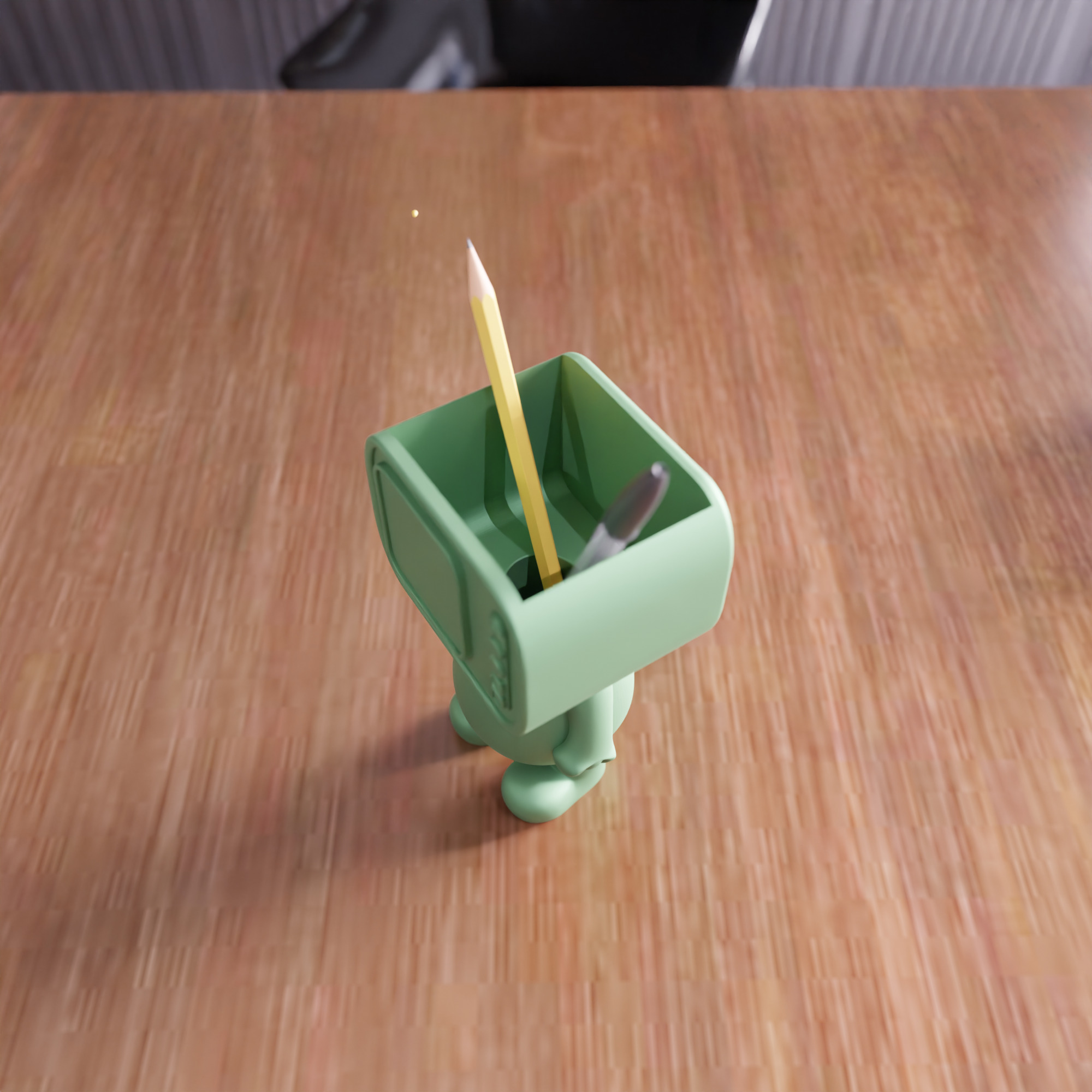 Cartoon Pen Holder - 411 3D print model_2