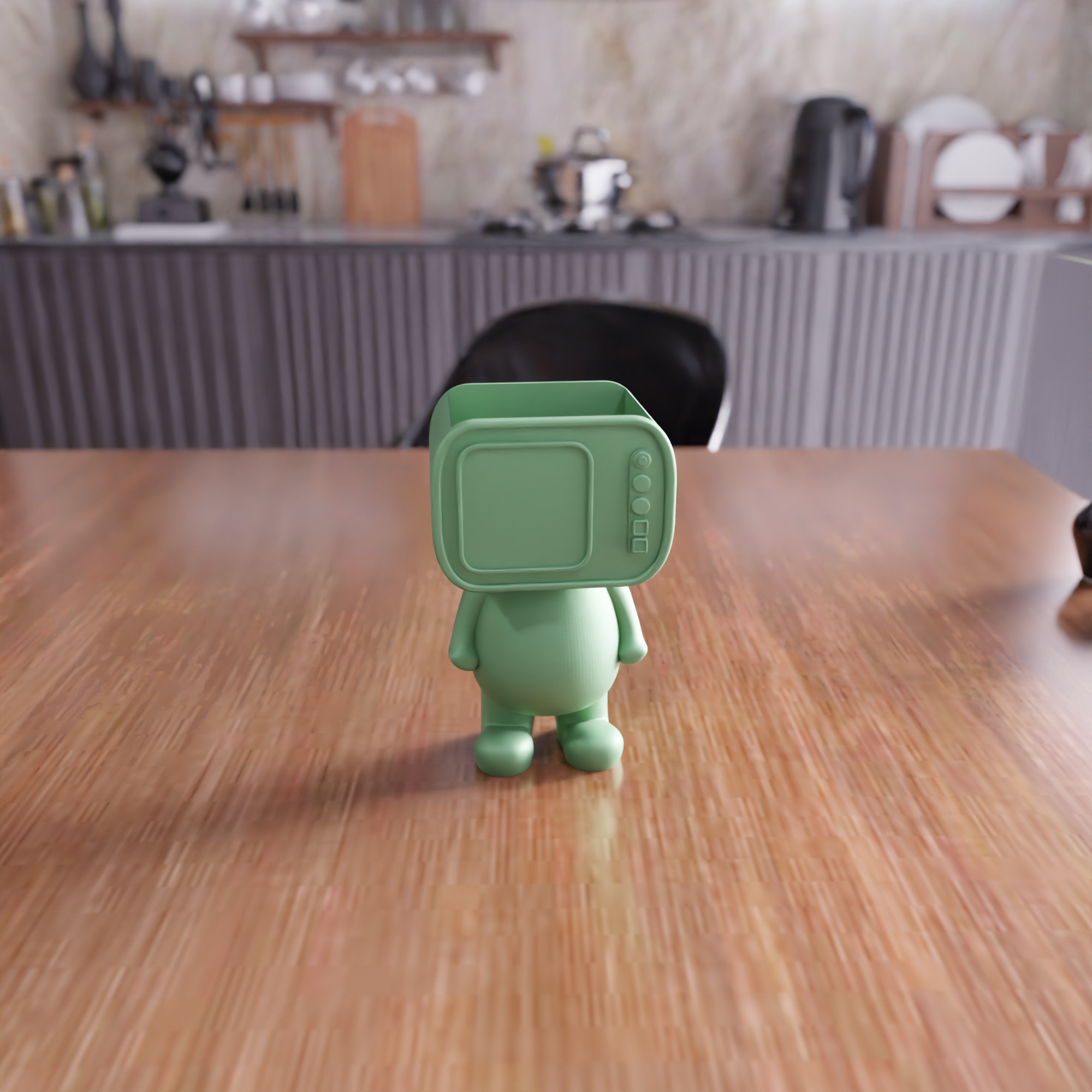 Cartoon Pen Holder - 411 3D print model_5