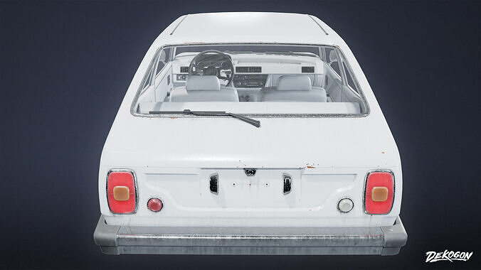 VEHICLES - Car 02 - LOW POLY Low-poly 3D model 4