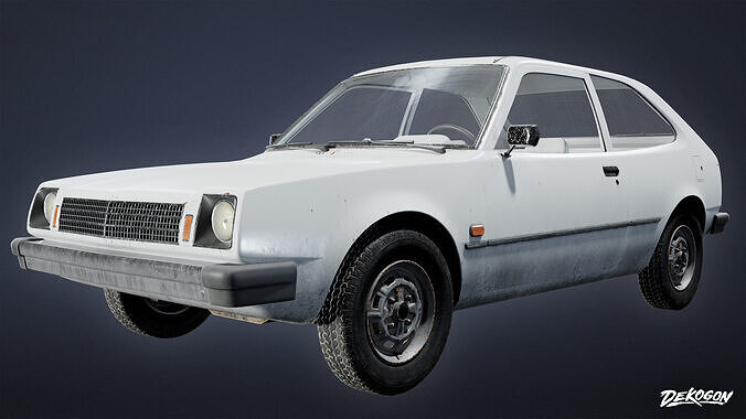 VEHICLES - Car 02 - LOW POLY Low-poly 3D model 5