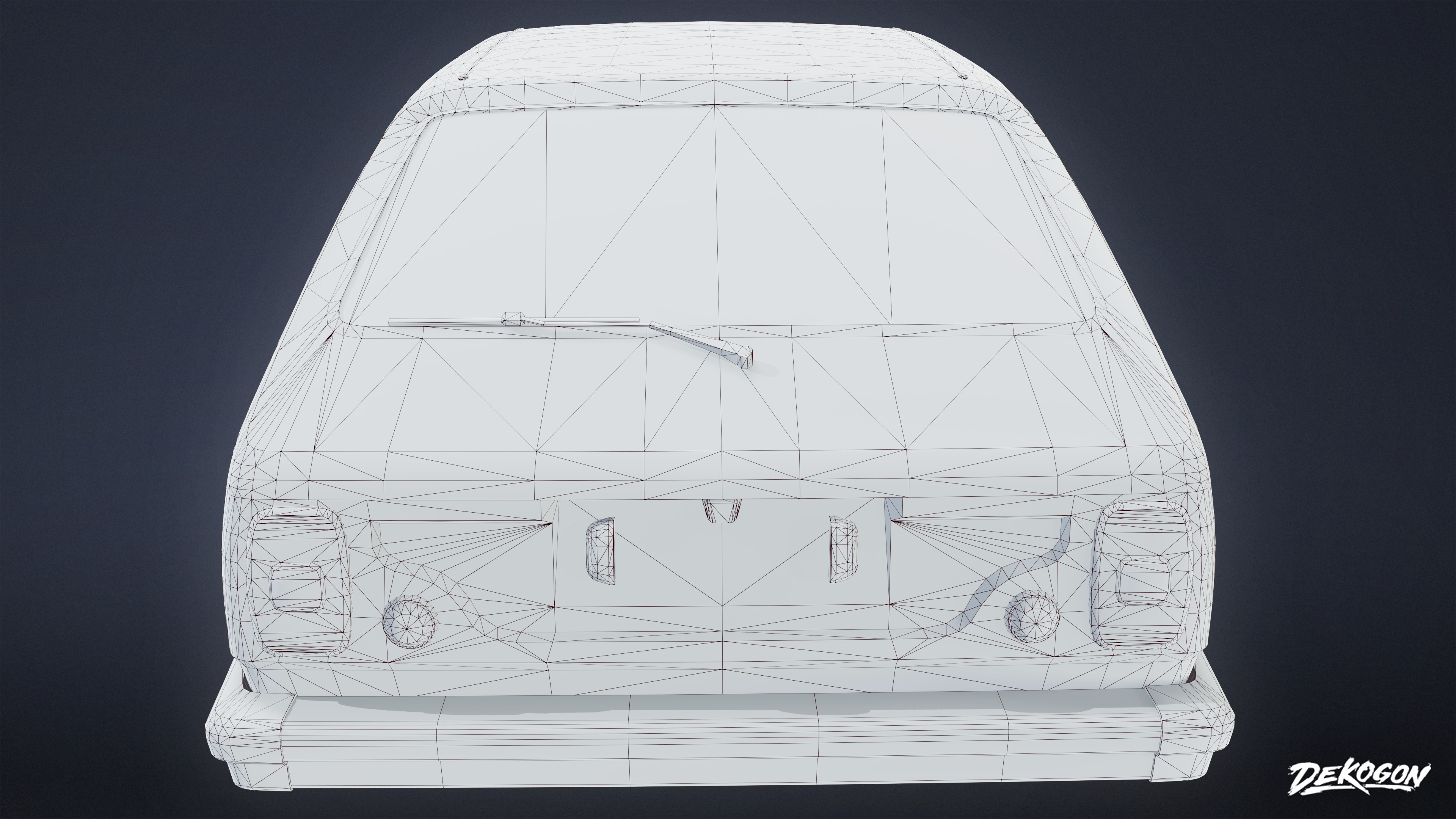 VEHICLES - Car 02 - LOW POLY Low-poly 3D model_8