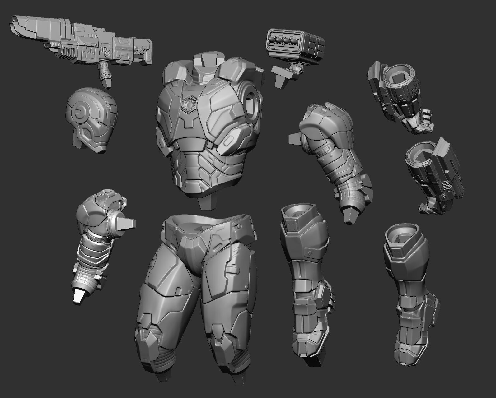 Warmachine  for printing 3D print model_48