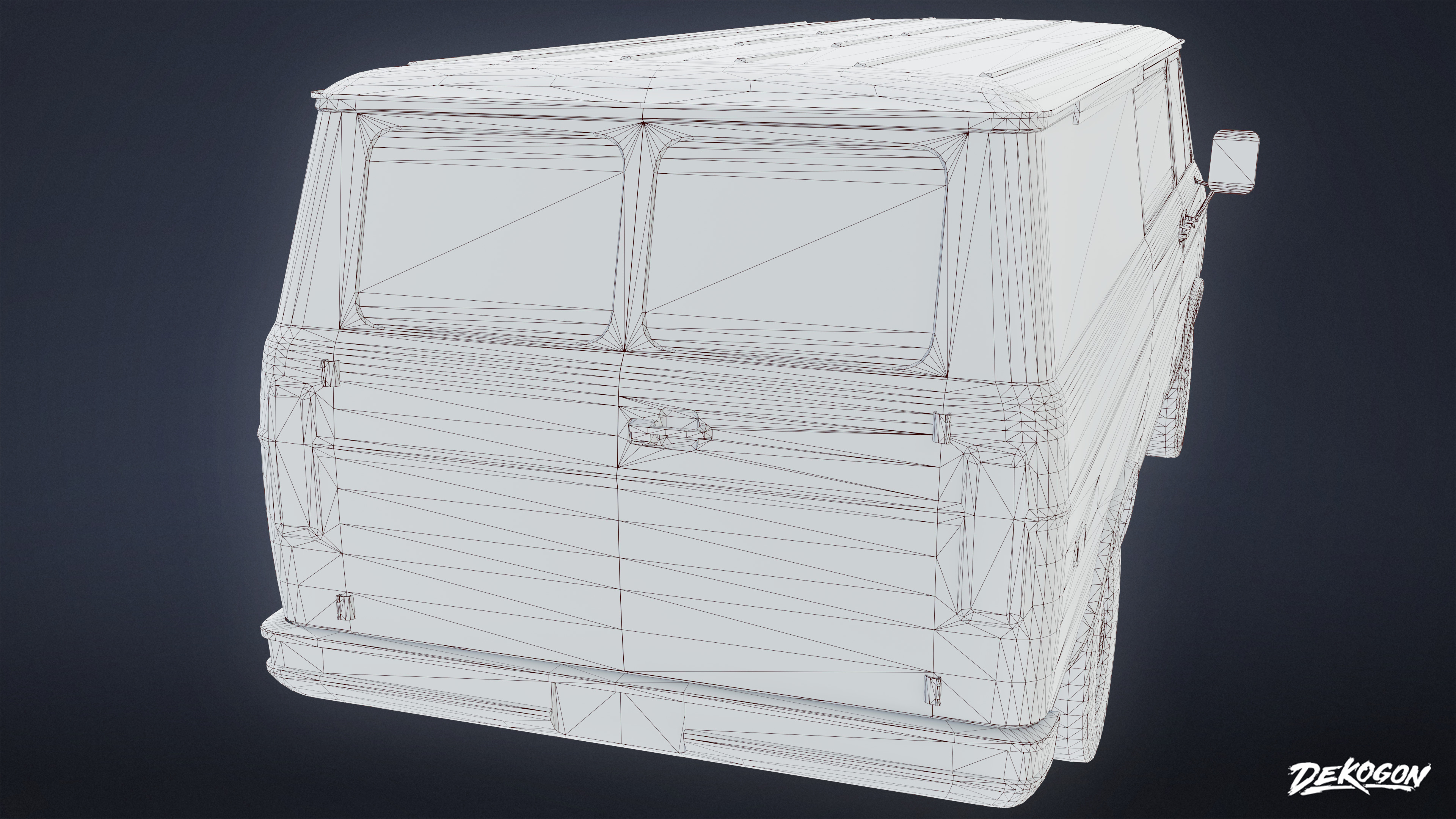 VEHICLES - Car 03 - LOW POLY Low-poly 3D model_8
