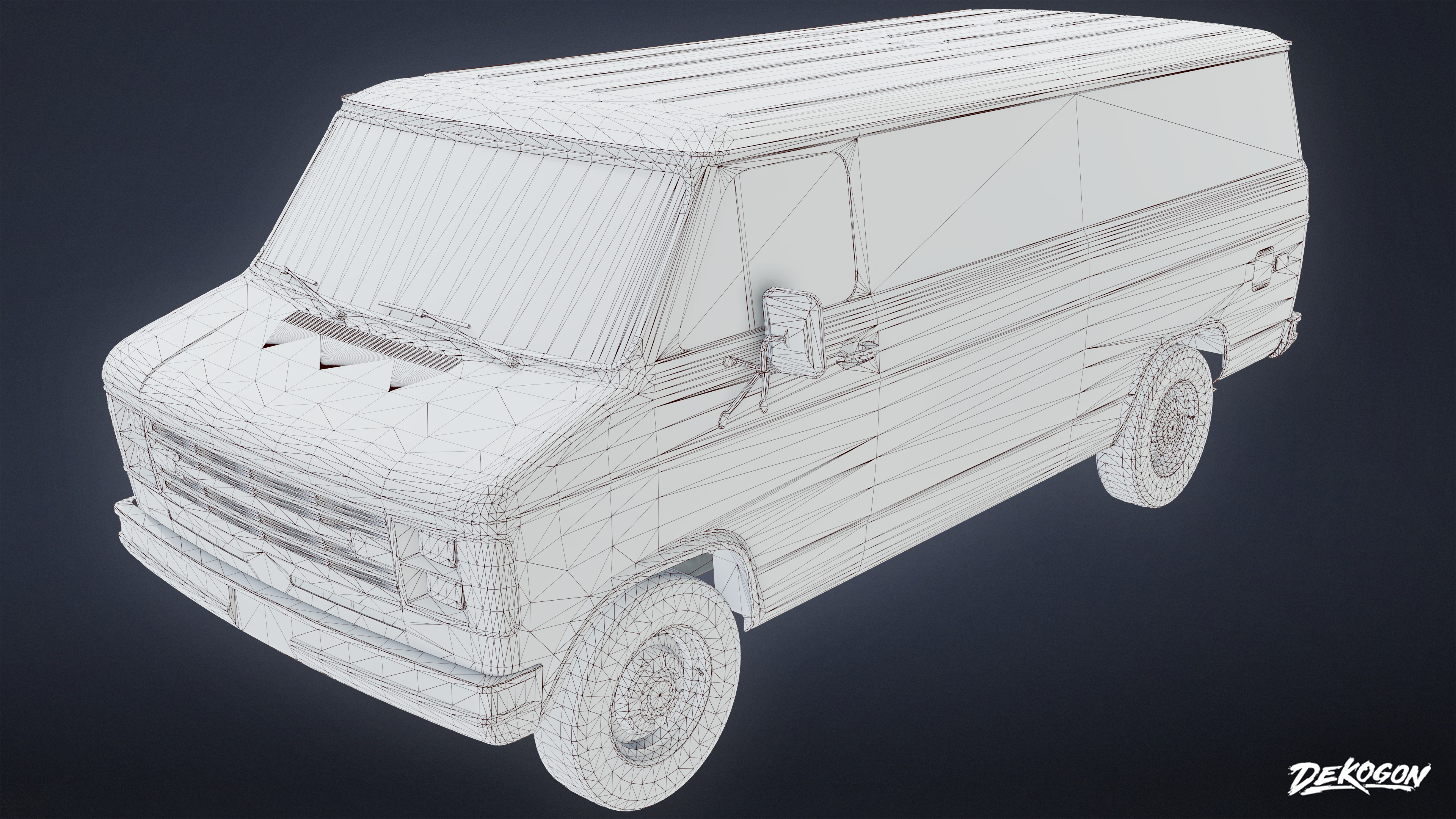 VEHICLES - Car 03 - LOW POLY Low-poly 3D model_9