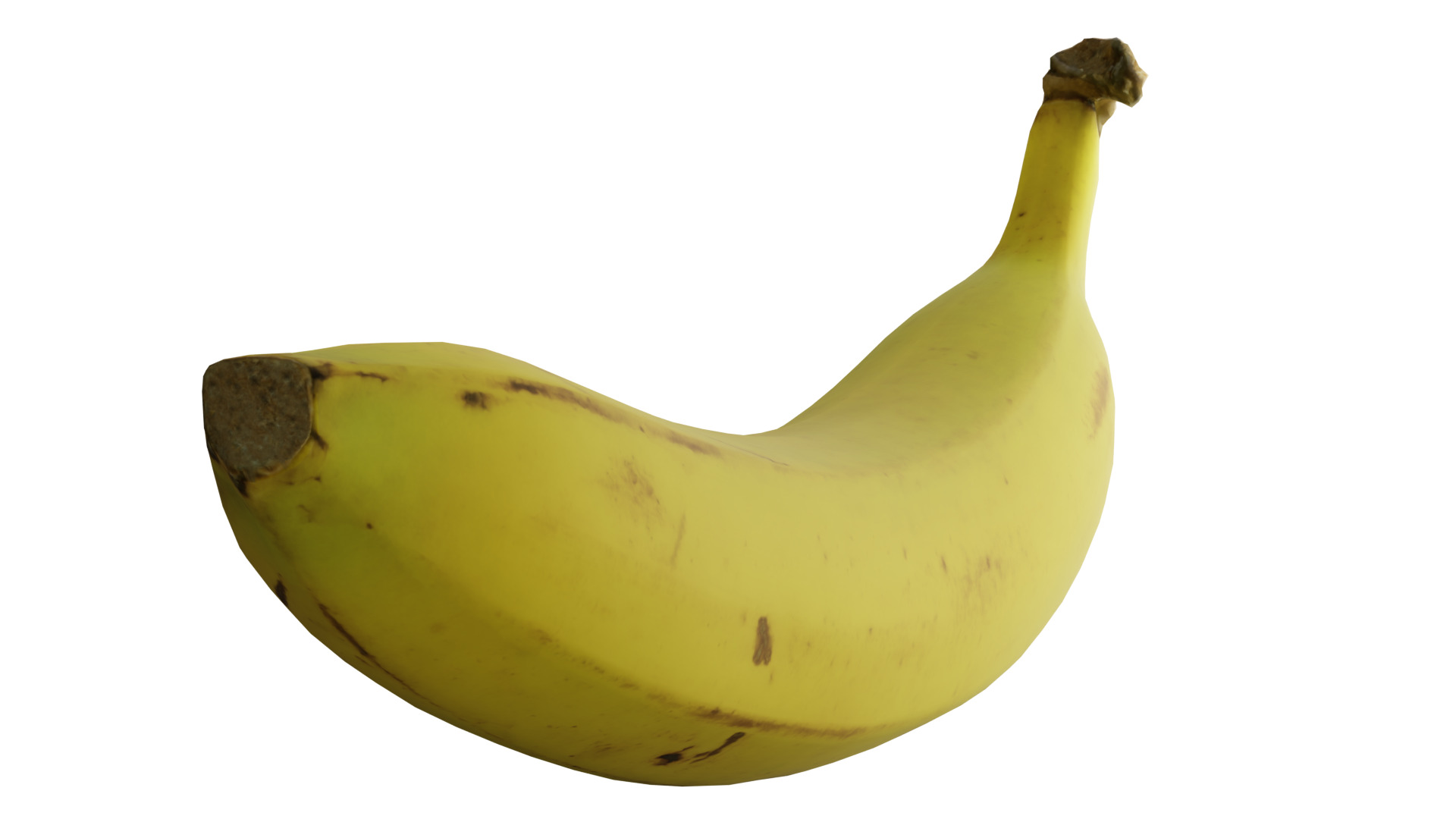 Banana Low-poly 3D model_10