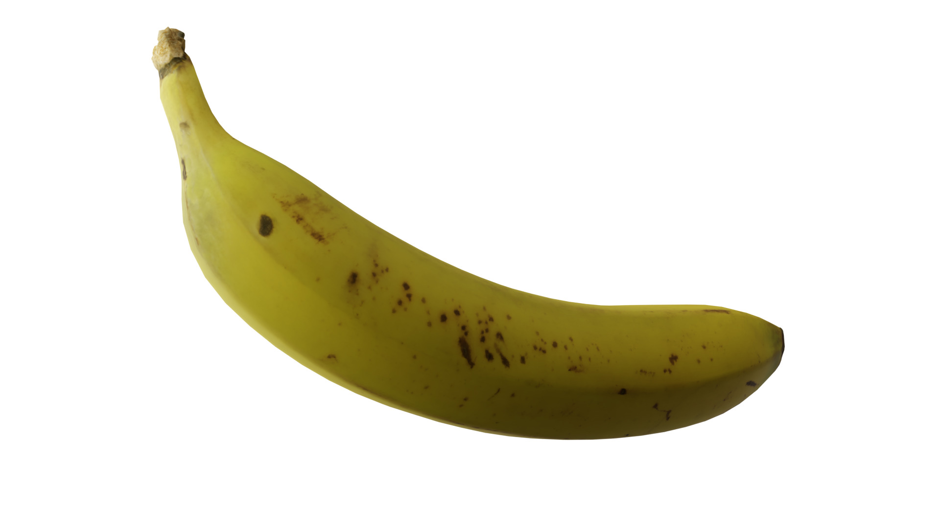 Banana Low-poly 3D model_4