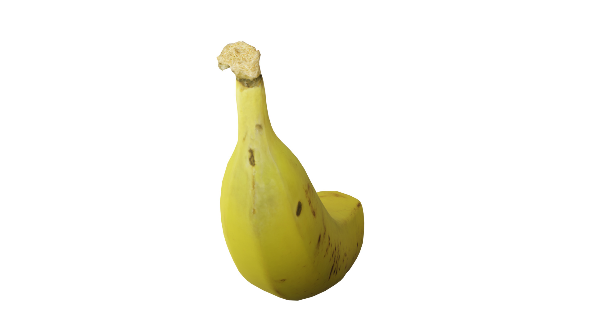 Banana Low-poly 3D model_5