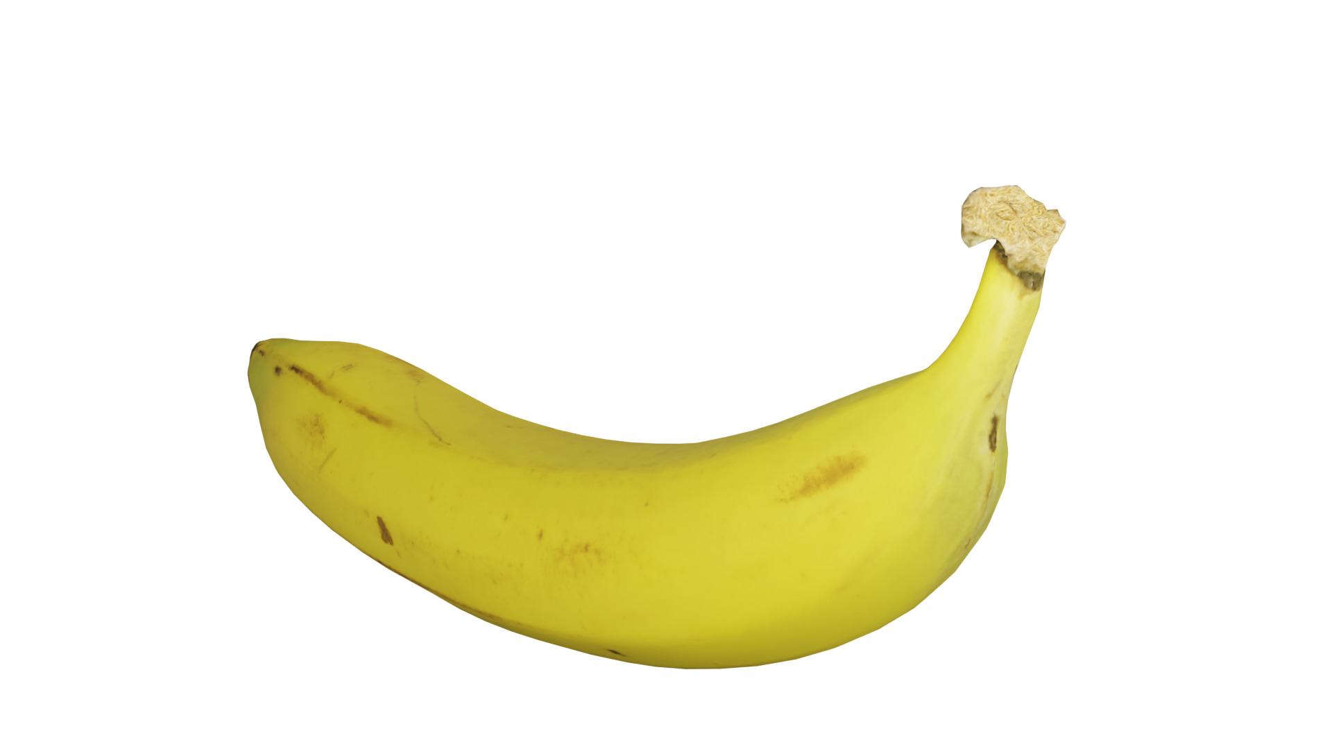 Banana Low-poly 3D model_7