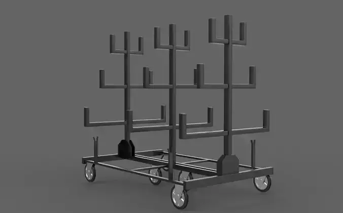 Pipe Rack 3D model