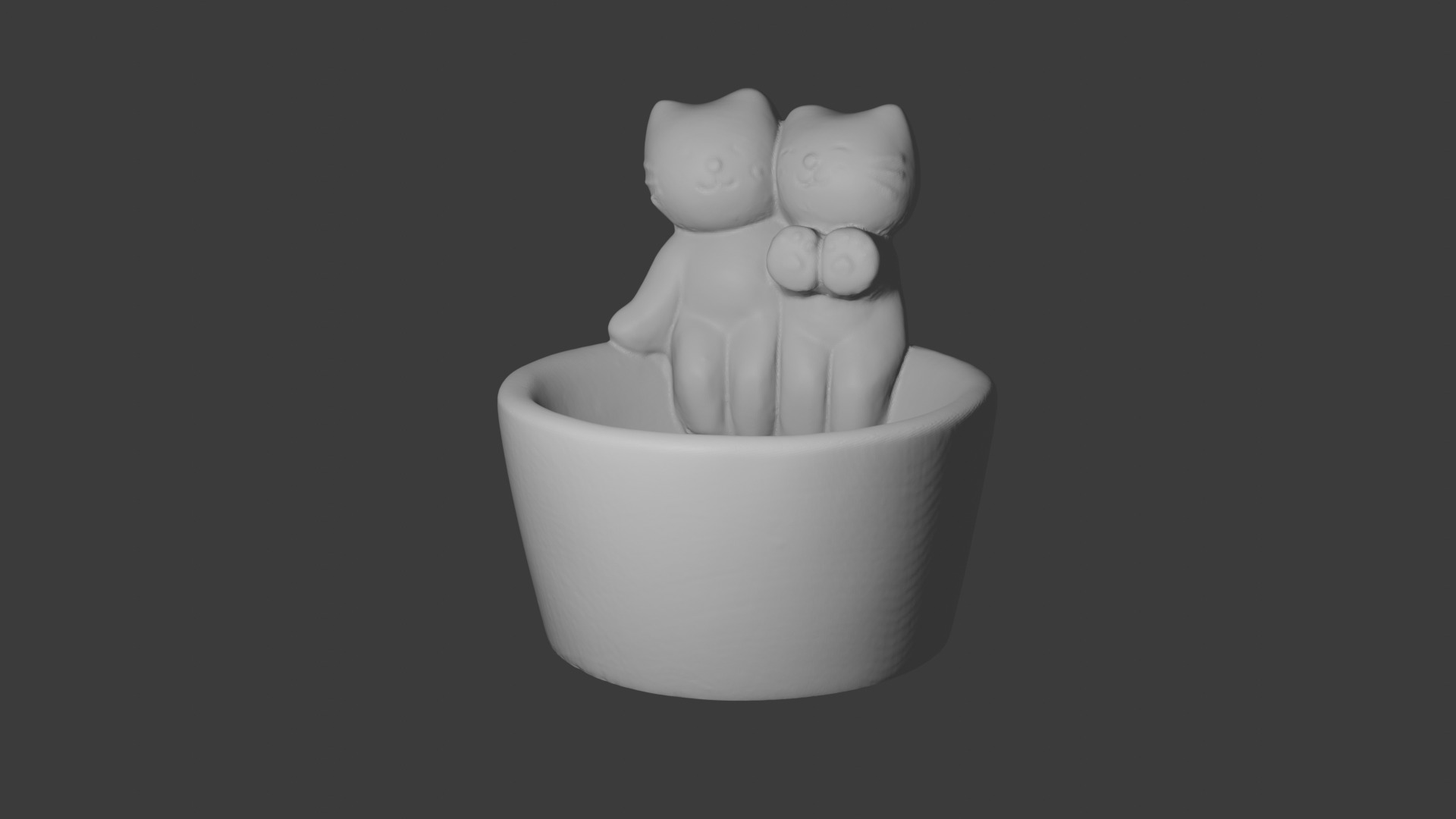 Cats Led Candle 3D model_1