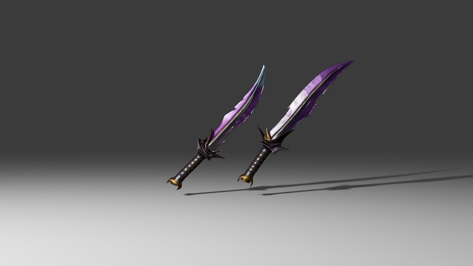 Duel Knife 3D model_1