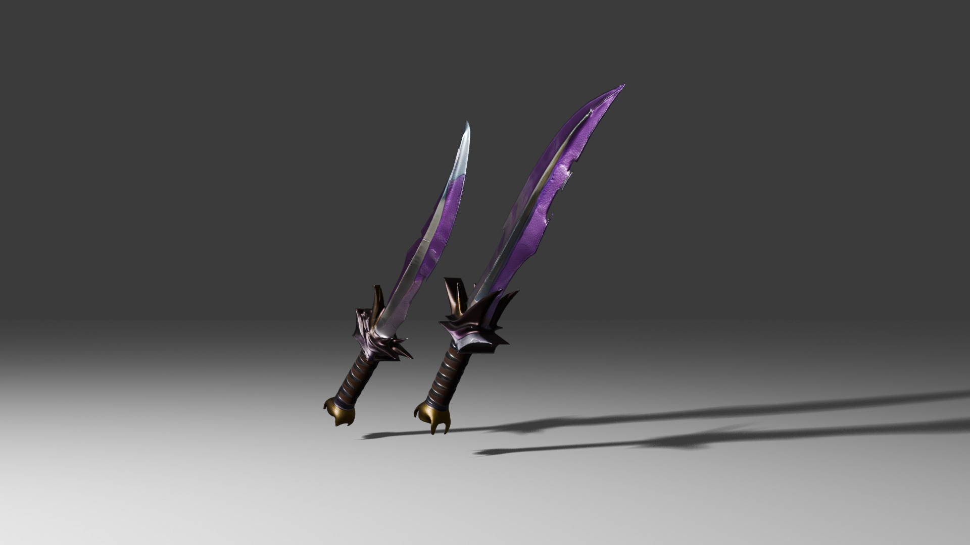 Duel Knife 3D model_4