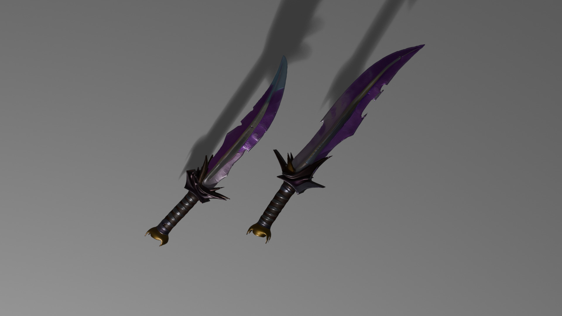 Duel Knife 3D model_10