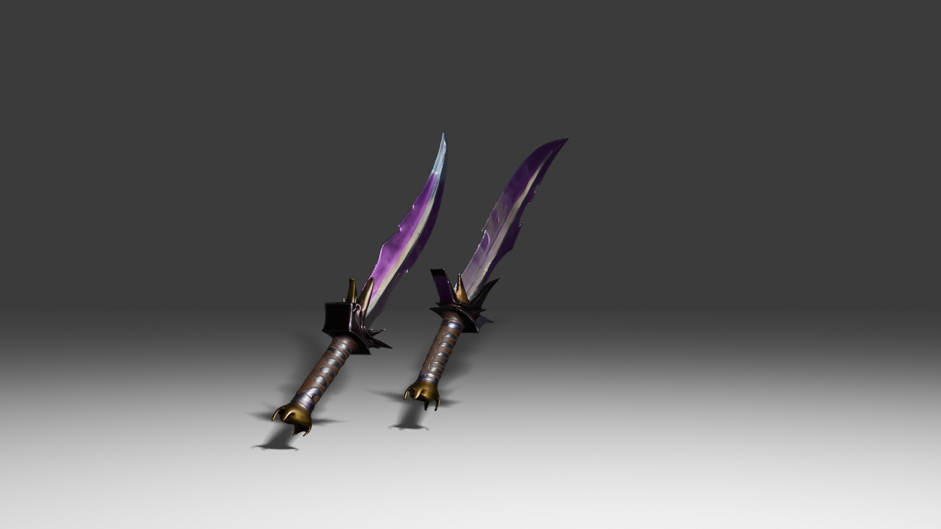 Duel Knife 3D model_3